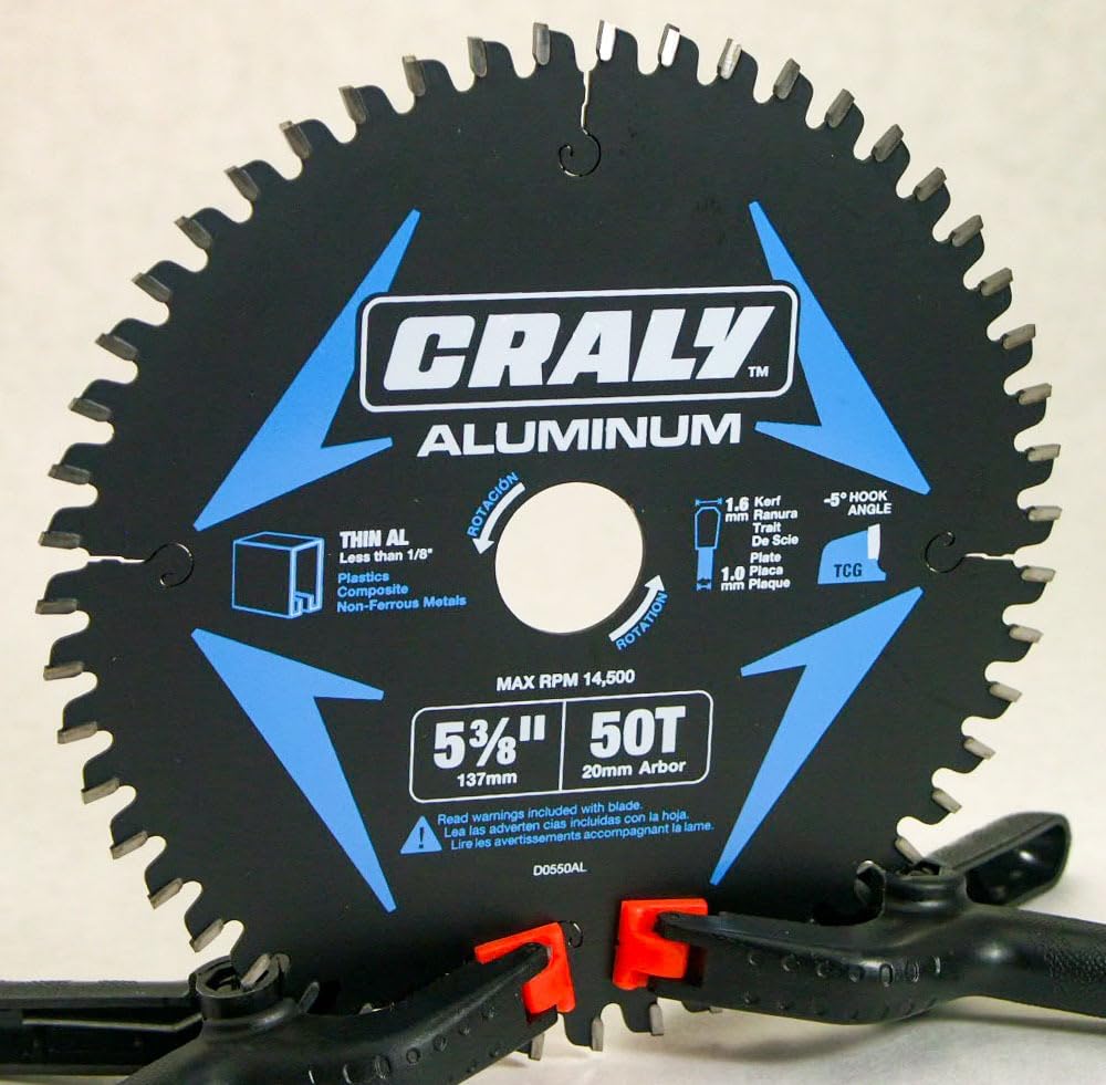 CRALY 10 Inch 80 Teeth Aluminum and Non-Ferrous Metal Cutting Circular Saw Blade, 5/8 Inch Arbor, Carbide Tipped, Thin Kerf, Black Ice™, for Medium Aluminum, Plastic, Composite(C1080AL) customer photo 2