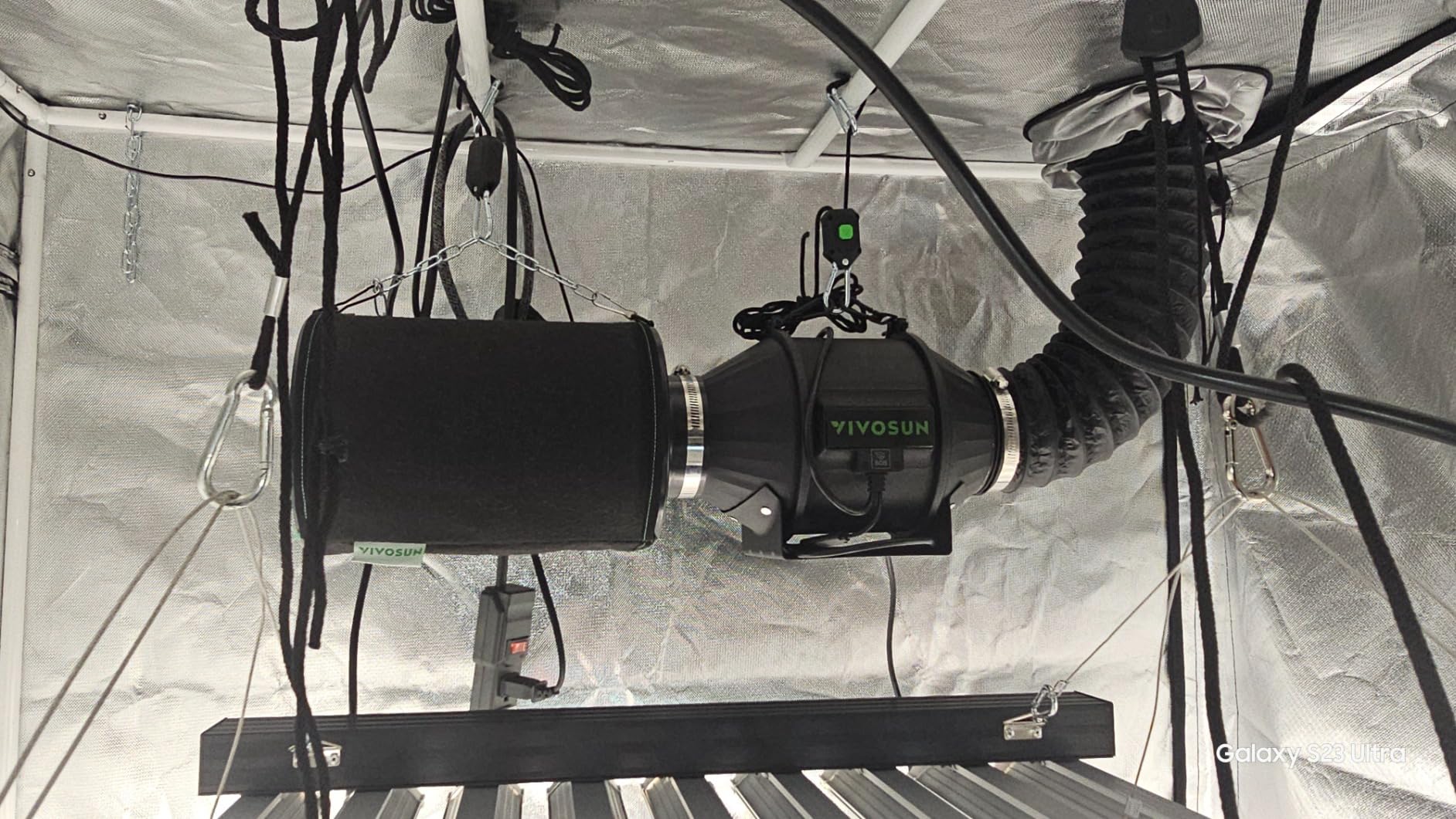 VIVOSUN G6 Air Filtration Kit, Inline Fan, Controller, Carbon Filter, Duct customer photo 1