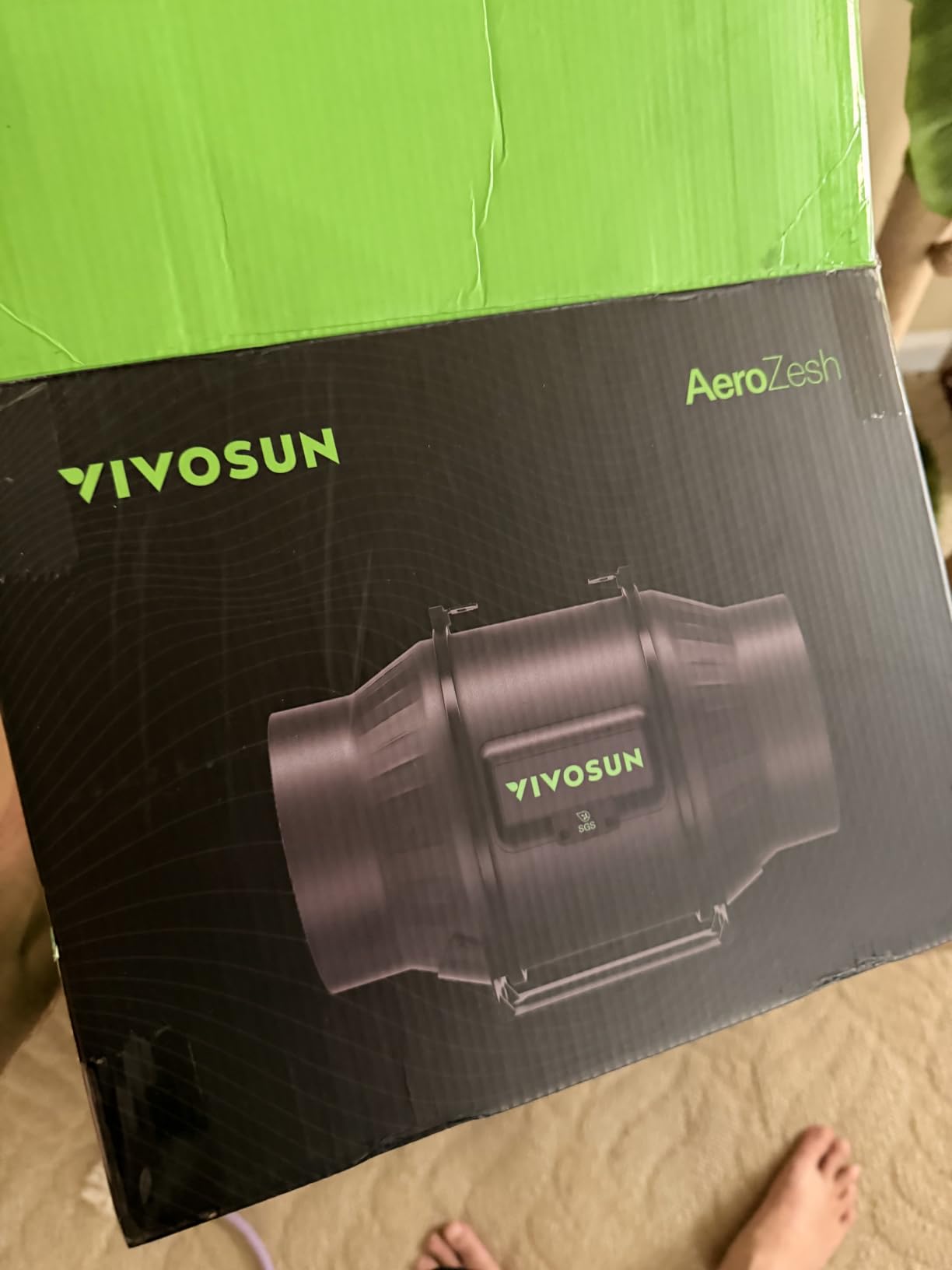 VIVOSUN G6 Air Filtration Kit, Inline Fan, Controller, Carbon Filter, Duct customer photo 2