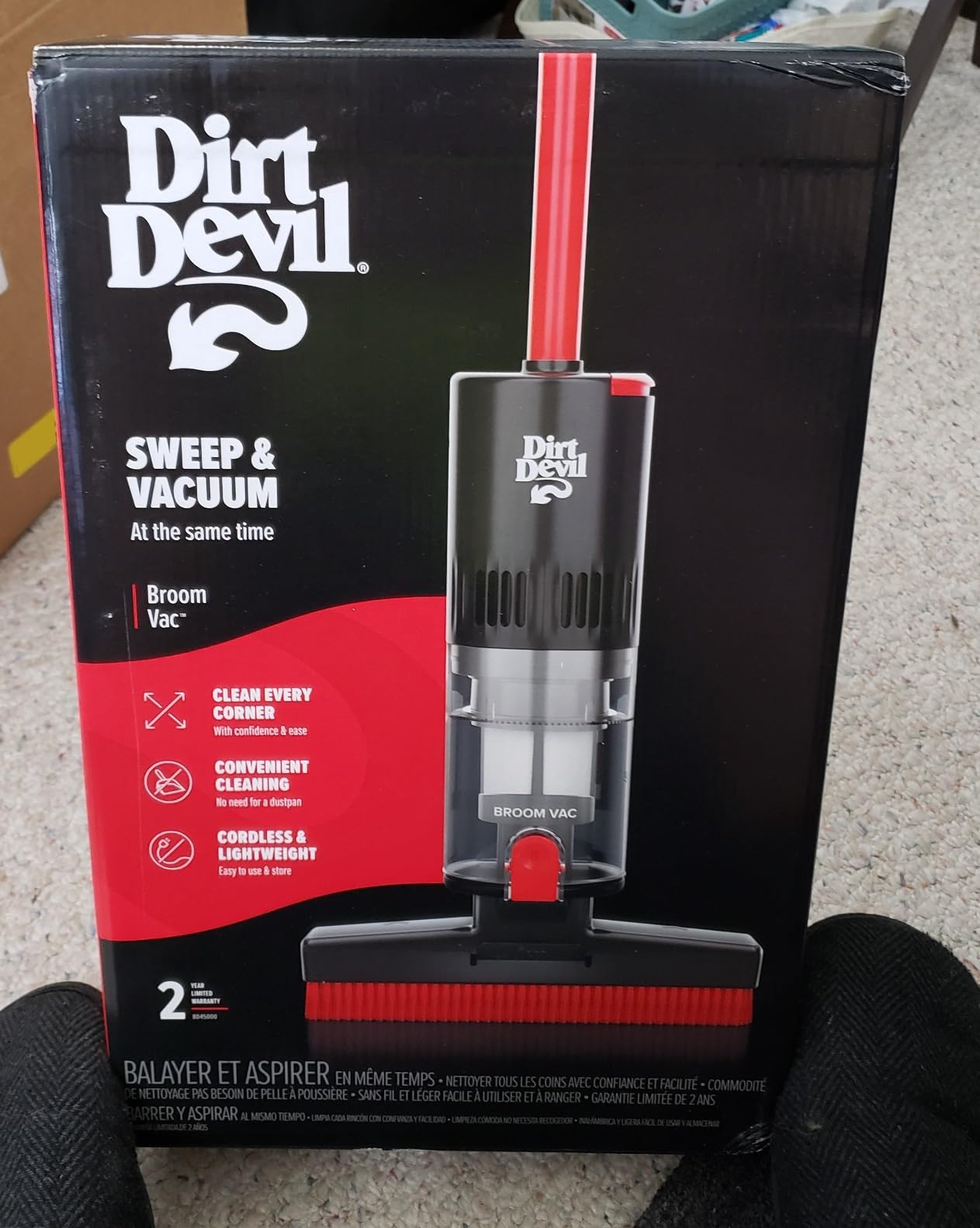 Dirt Devil Broom Vac Cordless Hard Floor Cleaner, Bagless customer photo 1