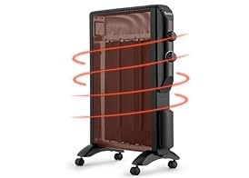 Reekie Electric Space Heater for Indoor Use 1500W, Large Room Heater with Thermostat, 2 Heat Settings, Fast Heating, Quiet, Safety Protection, Portable Mica Heater for Office Home Bedroom 120V Black customer photo 2