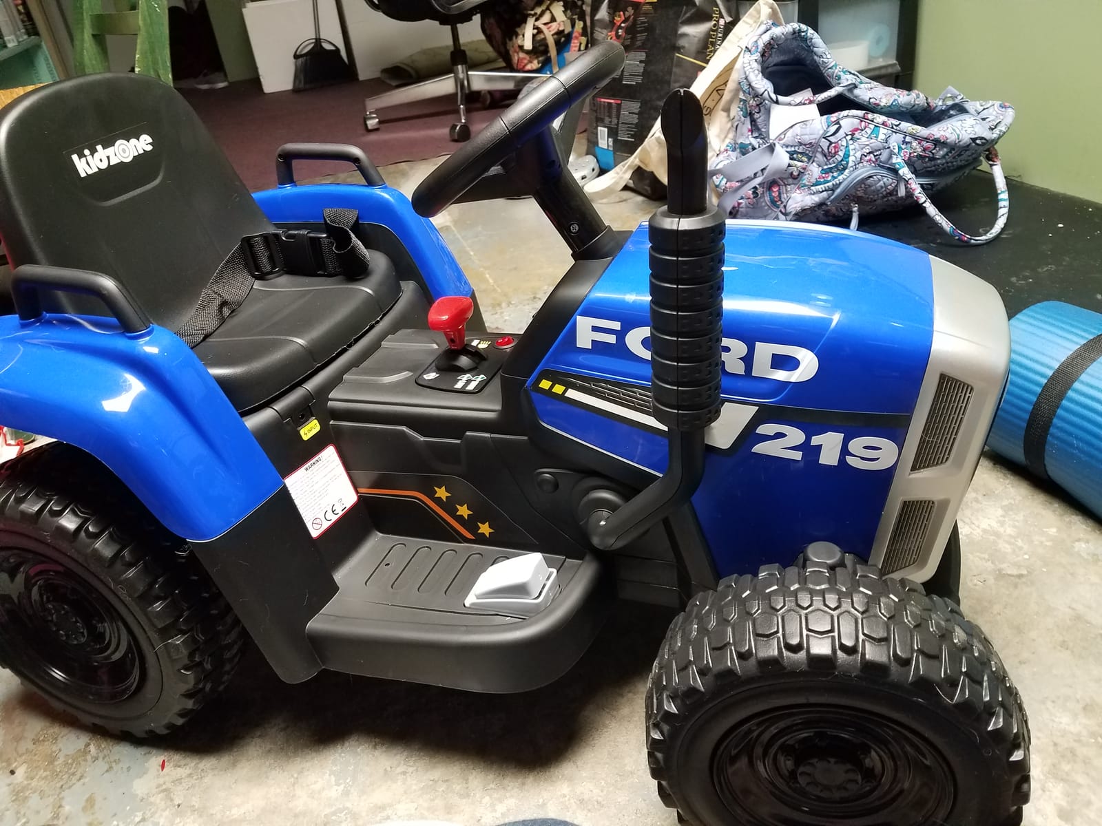 Kidzone 12V 7Ah Premium Electric Tractor Ride On Toy, Dark Green customer photo 1