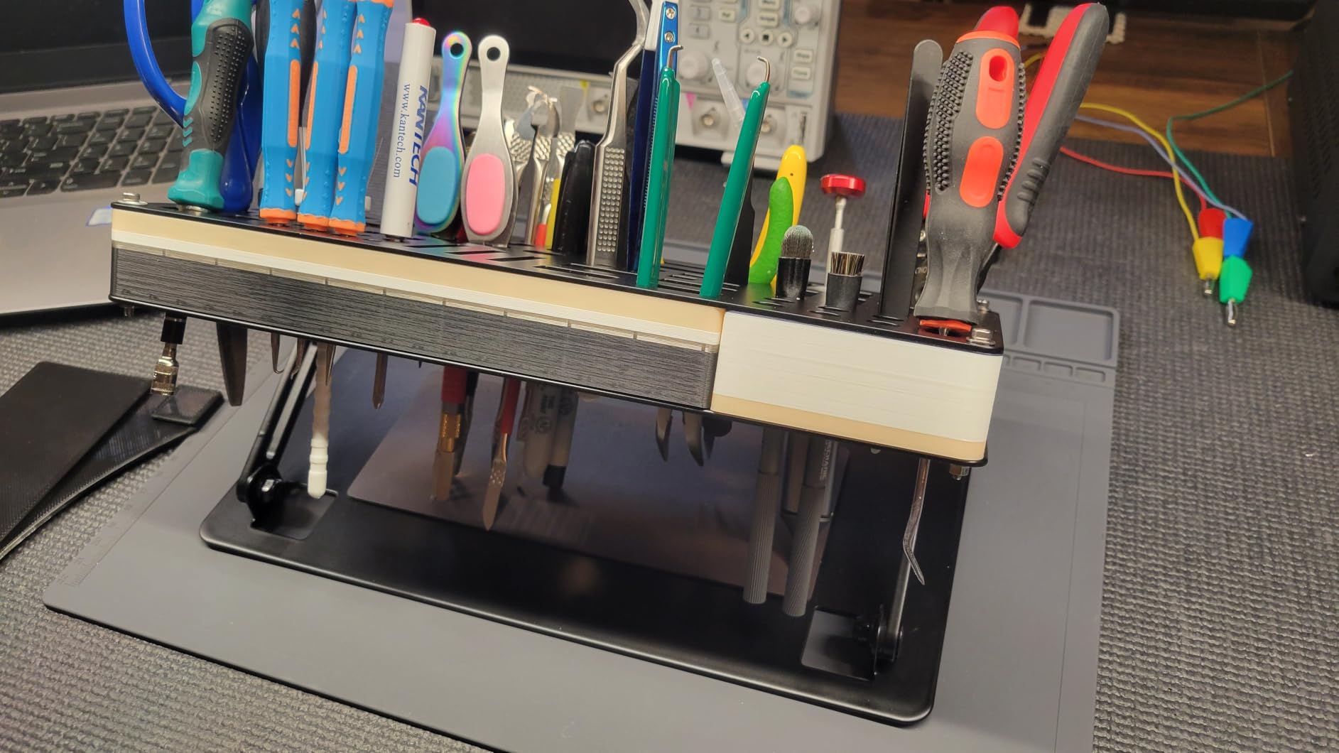 Screwdriver Organizer Holder Rack: Height Adjustable (Black) customer photo 2