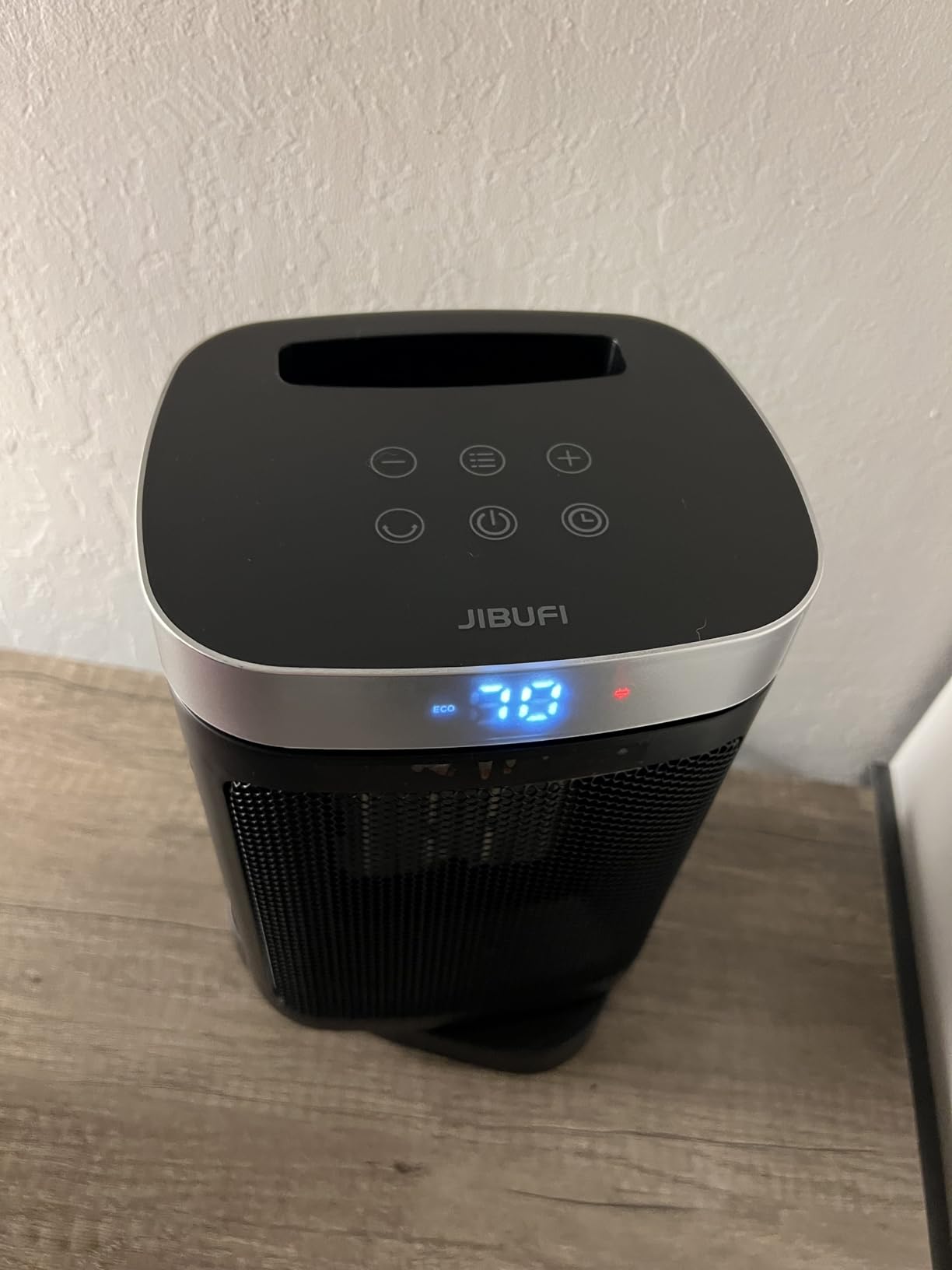 JIBUFI Portable Space Heater for Indoor Use with 70° Oscillation and Remote customer photo 2