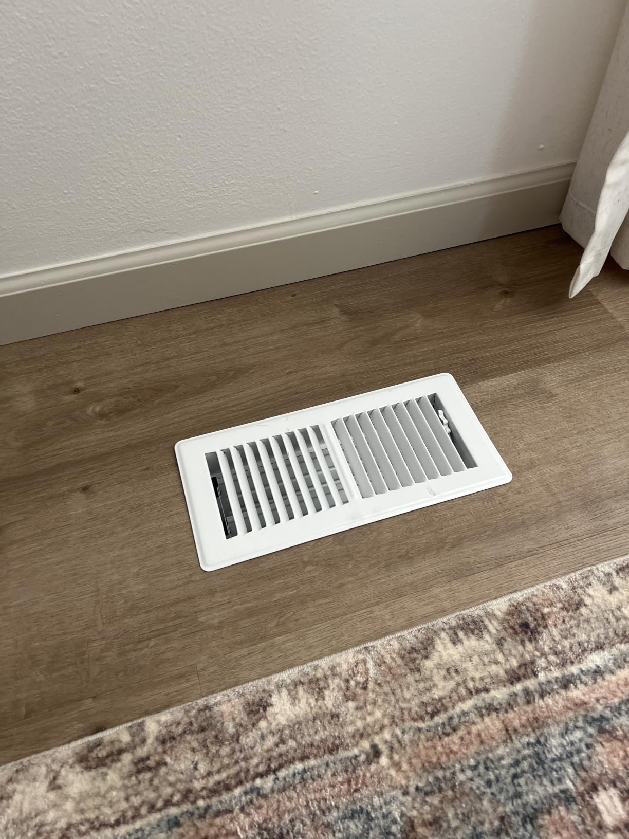 SANYCASA 4x10 Inches Air Floor Vents Register Ease Adjust Air Flow Savannah Design-Heavy Duty Walkable Steel Decorative Floor Vent for Room - Antique Brass Floor Vent Covers customer photo 1