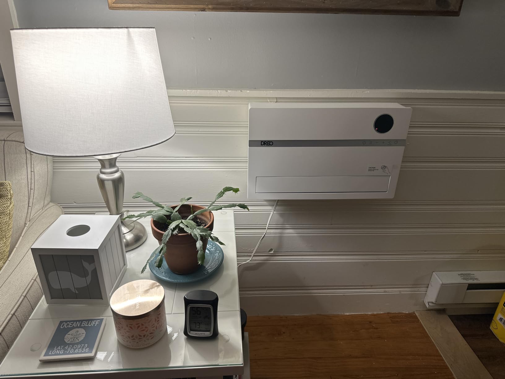 DREO Wall Heater for Bathroom, Safe Smart Space Heaters with ALCI Plug | 120° Oscillation,ECO, Remote, Adjustable Thermostat, 24H Timer, Easy-Mount Electric Heater for Indoor use, Bedroom, Office customer photo 2