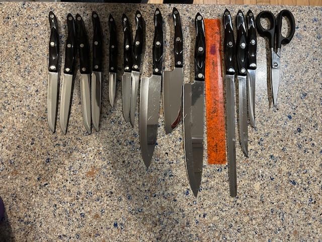 ENOKING Knife Block without Knives, 25 Slots Large Knife Holder customer photo 1