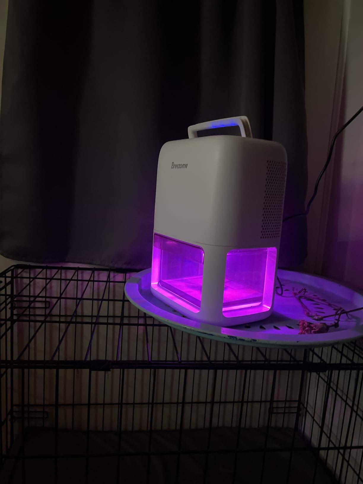 60 OZ Dehumidifiers for Home, Dual-Semiconductor Quiet Dehumidifier with Timer Sleep Mode Auto-Off 7 Colors Light Portable Small Dehumidifiers for Bathroom, Cloakroom, RV customer photo 1