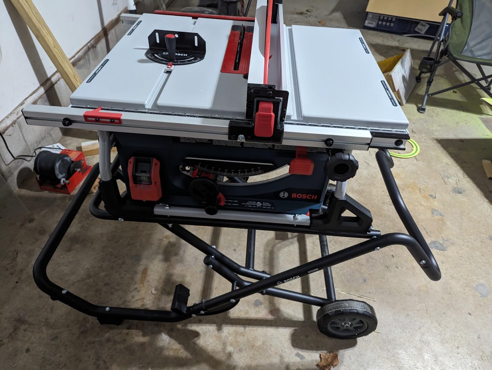 BOSCH GTS15-10 10 Inch Portable Jobsite Table Saw with Rise Wheeled Stand customer photo 1