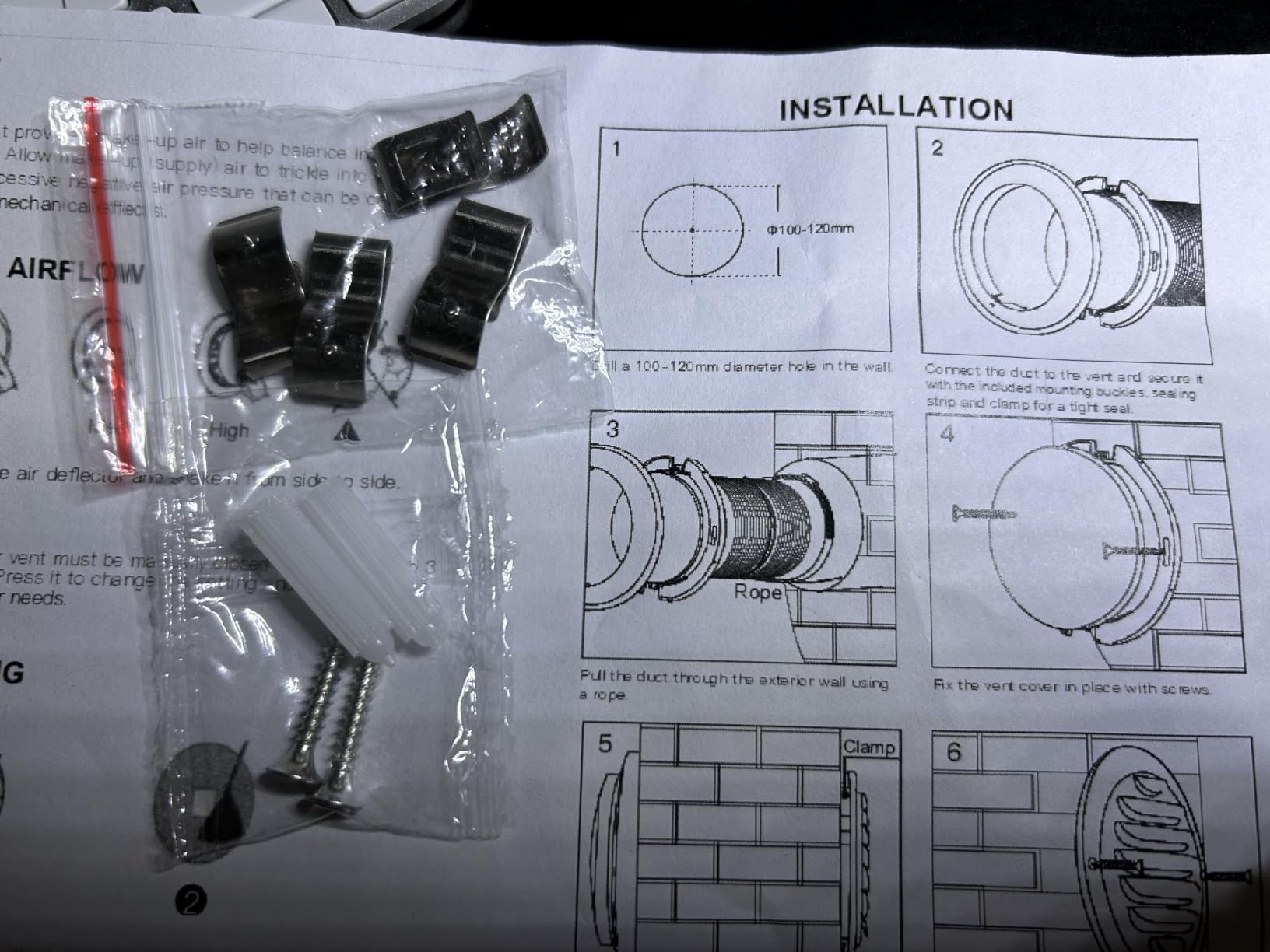 4 Inch Passive Air Vent with Filter and Adjustable Airflow customer photo 1