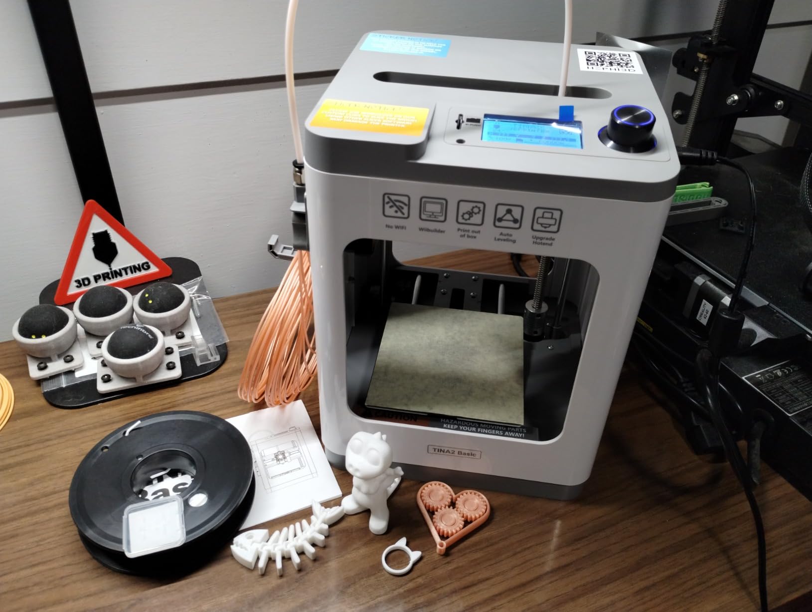 TINA2 3D Printer, HEPHI3D Mini 3D Printers for Beginners Fully Assembled customer photo 2