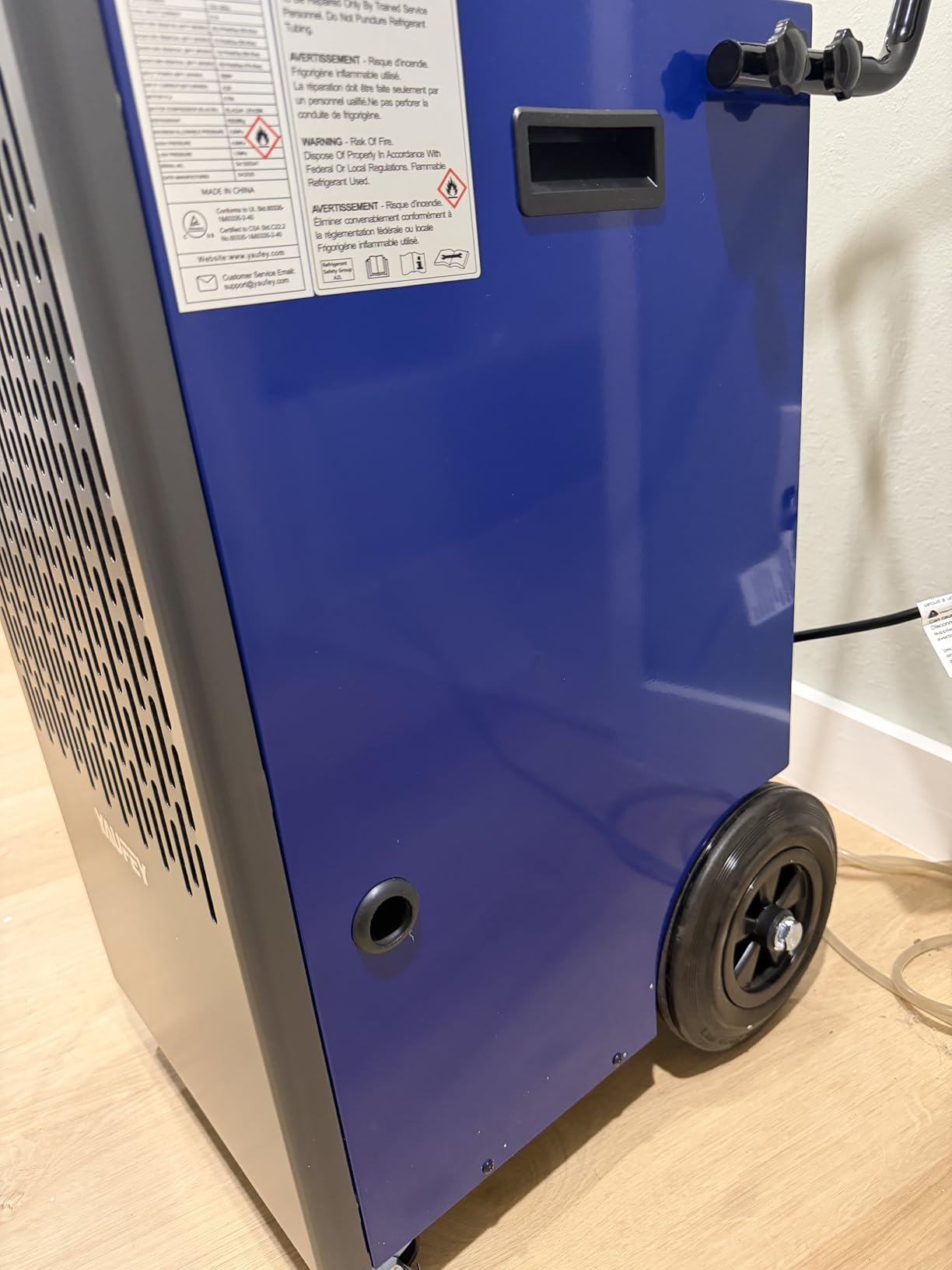 Yaufey 155 Pints Commercial Dehumidifier with Pump, for Basement up to 8000 Sq. Ft, Large Capacity Industrial Dehumidifier for Large Room with Intelligent Humidity Control customer photo 2