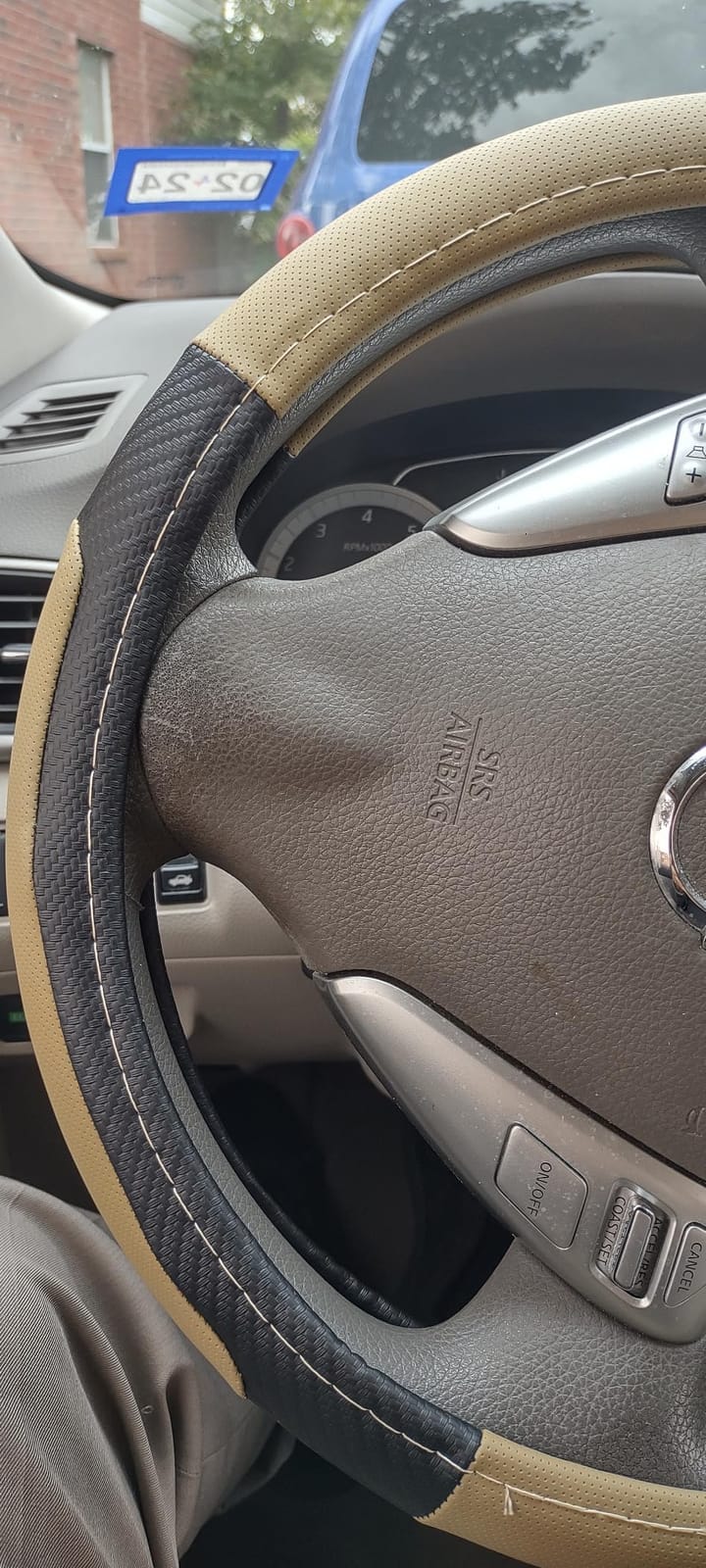 zipelo 14.5-15 Inch Ice Silk Steering Wheel Cover, Black customer photo 1