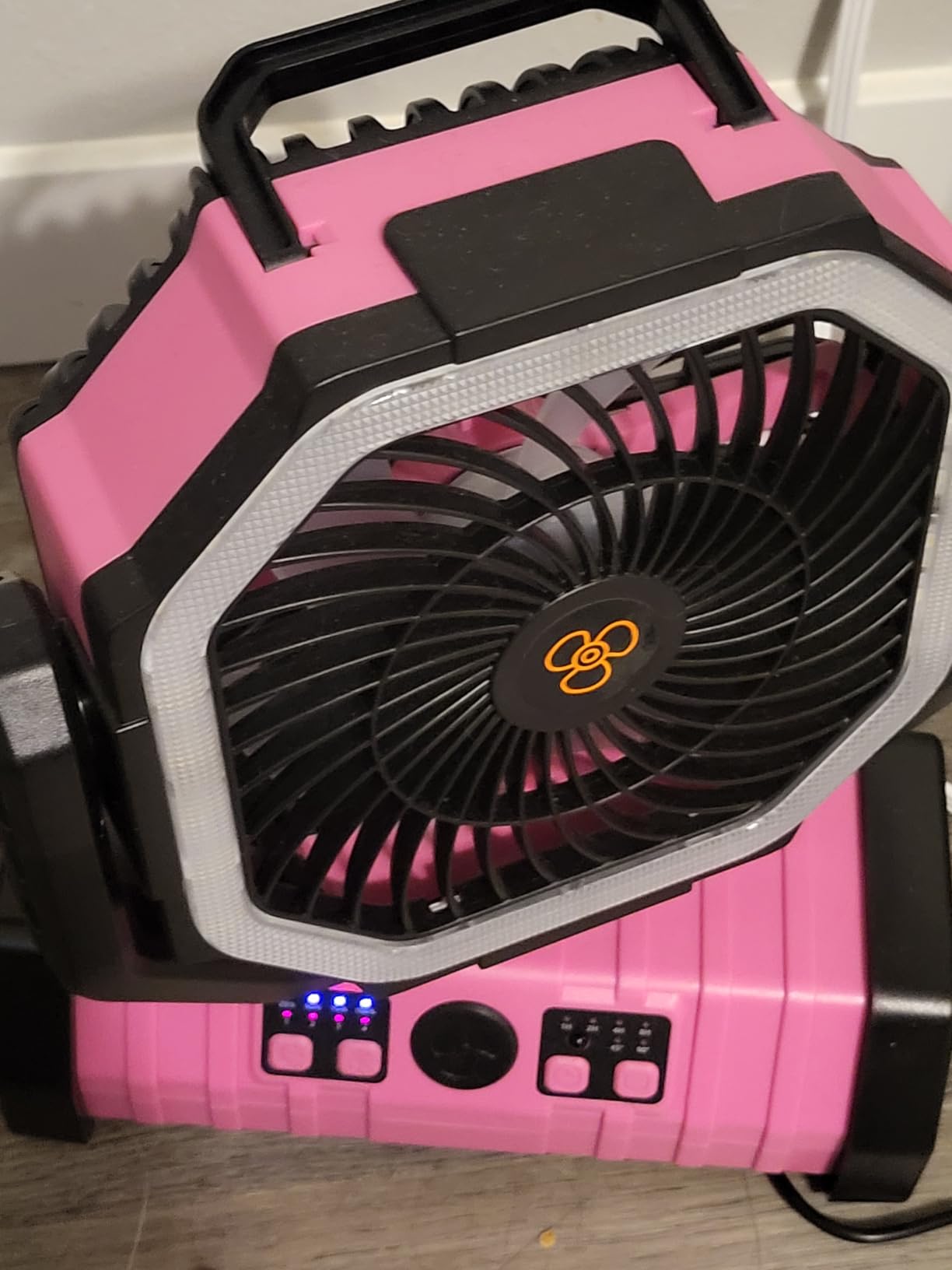 Odoland 30000mAh Camping Fan with LED Lantern, Rechargeable Battery Fan customer photo 1