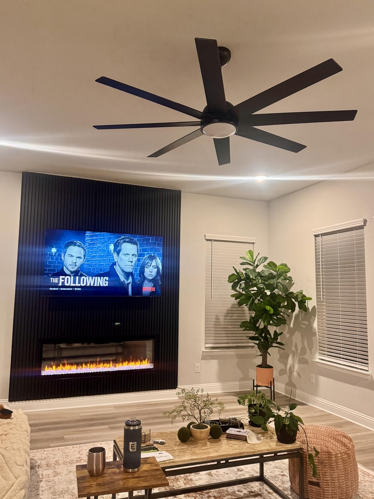 Fanbulous 65 Inch Black Ceiling Fans with 3CCT Lights and Remote customer photo 2