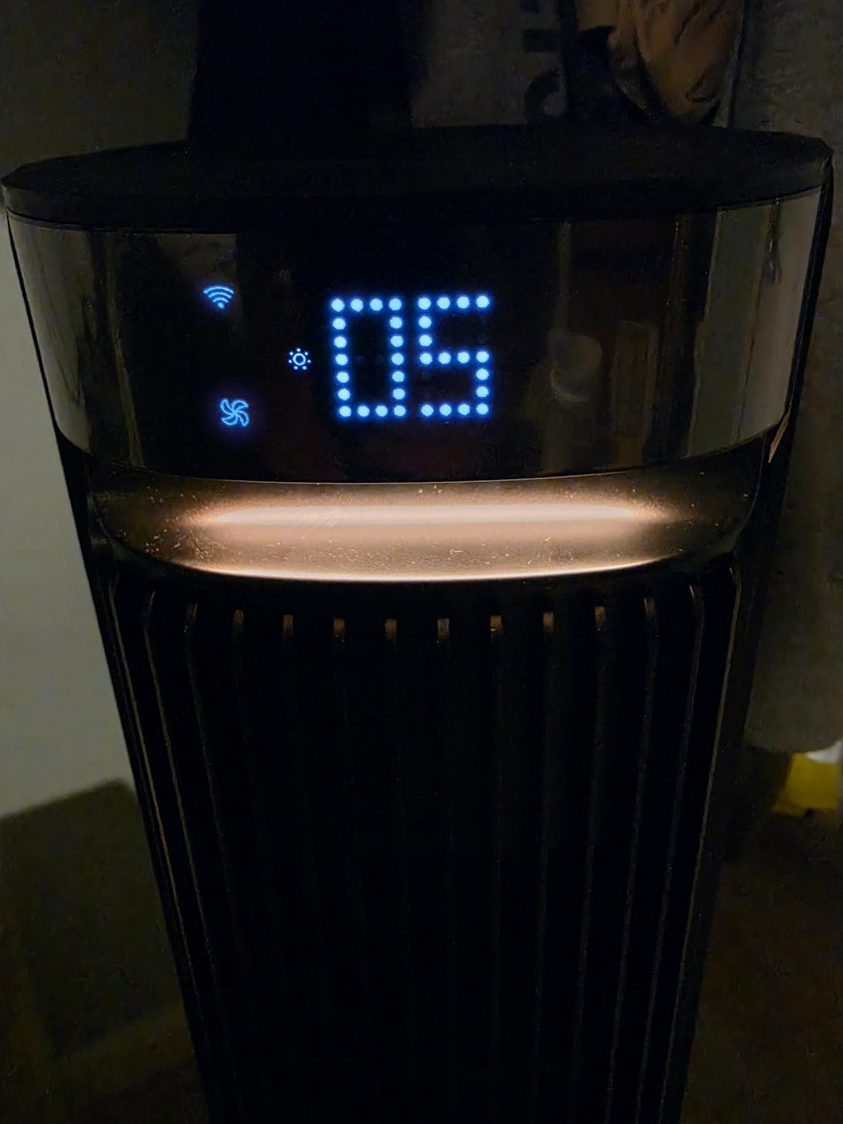 GoveeLife 42 in. Tower Fan, 150 Deg Oscillation, 5 Modes 12 Speeds, Black | Smart Floor Fans for Bedroom, up to 26ft/s, APP & Voice Control, 24H Timer, 27dB Bladeless Fan for Cooling Home Office customer photo 1