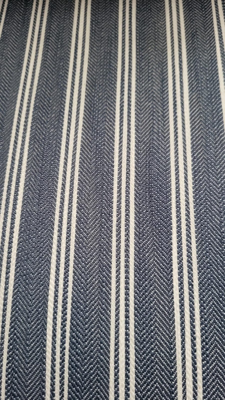 INZOY Swivel Accent Chair Linen Mid Century Modern Chair, Comfy Swivel Barrel Reading Chair, Upholstered Square Chair for Living Room Bedroom Small Spaces, Fully Assembled, Blue Stripe customer photo 2