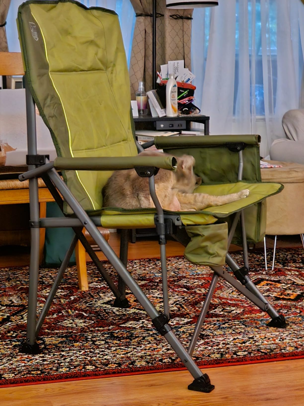 TIMBER RIDGE Oversized Folding Camping Chair High Back 500lbs customer photo 1