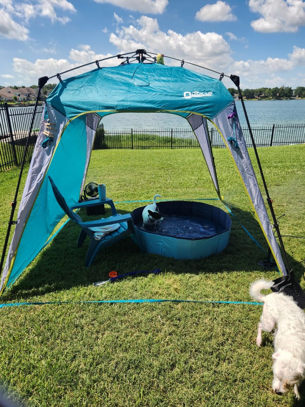 Ausic Portable Misting Fan, 9L 10-inch Outdoor Mist Fans for Outside Patios Cooling, 20000mAh Rechargeable Battery Fan with Water Box, 3 Strong Winds, 3 Spray Mister, Camping/Beach Summer Essentials customer photo 2