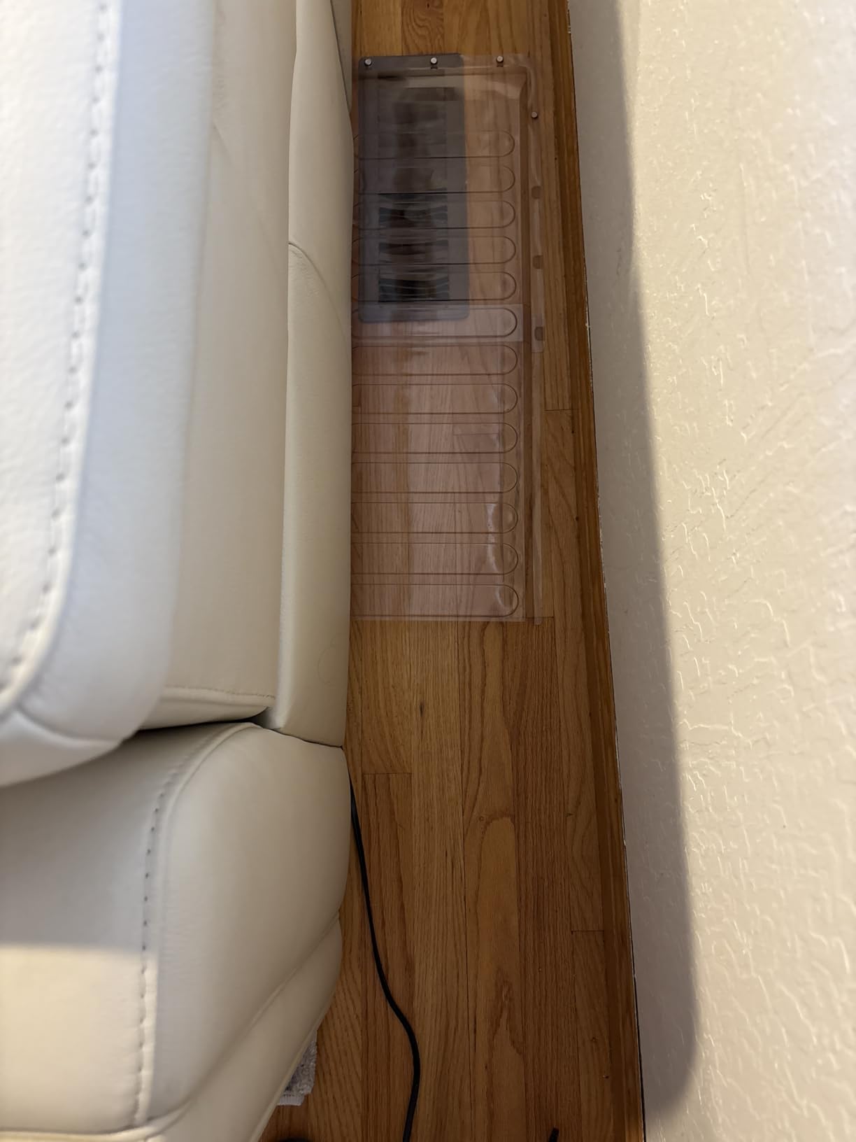 Magnetic Air Vent Extender for Under Furniture with 5 Secured Neodymium Magnets Floor Register Extends from 17