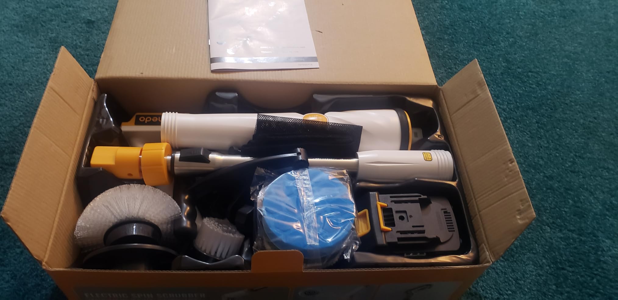 Qimedo Electric Spin Scrubber Q2, 4000mAh Battery, 1500RPM High Power customer photo 1