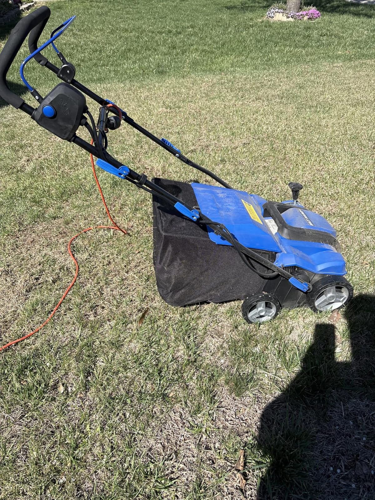 BILT HARD 16 Inch Dethatcher Scarifier Electric Powered, 15 Amp Copper Motor, 5-Position Depth Adjustment, 14.5 gal Thatch Bag, 2 in 1 Walk Behind Thatch Removing Machine for Lawn customer photo 1