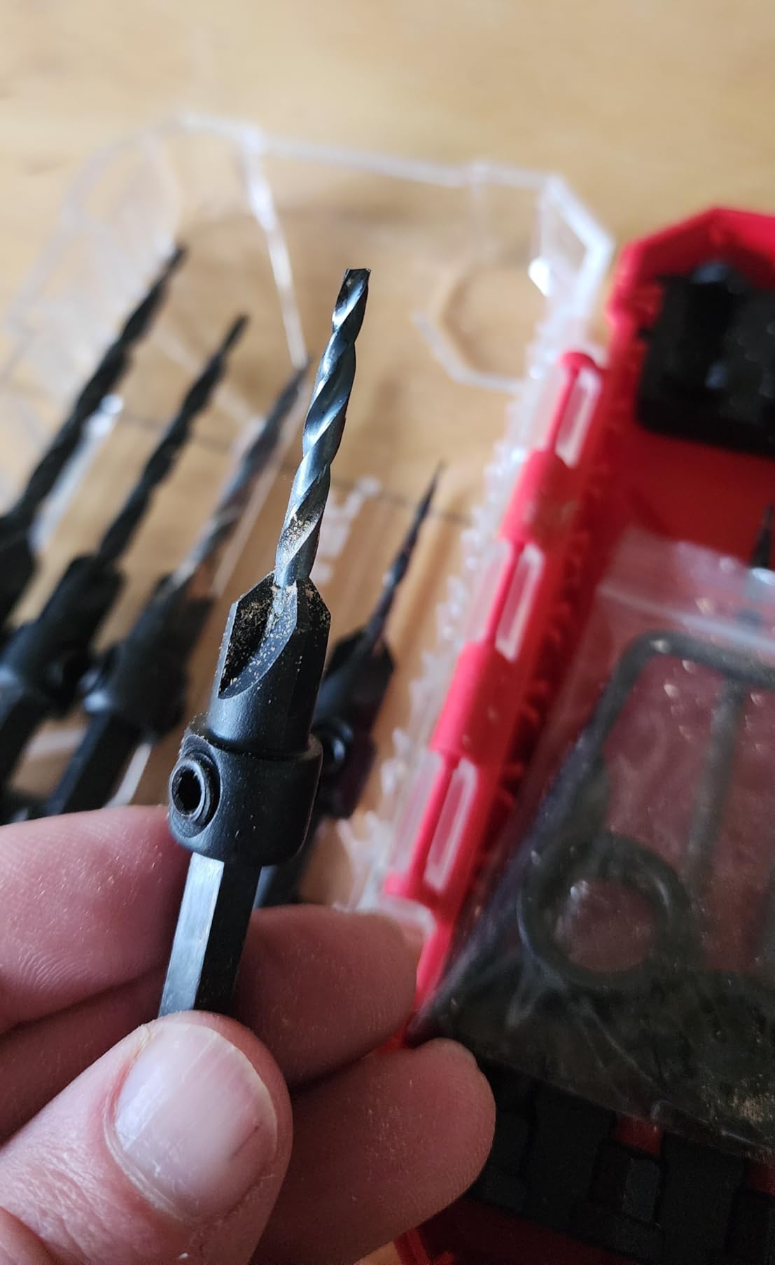 EZARC Countersink Drill Bit Set, 15PCS Tapered Bits with Plug Cutters customer photo 1