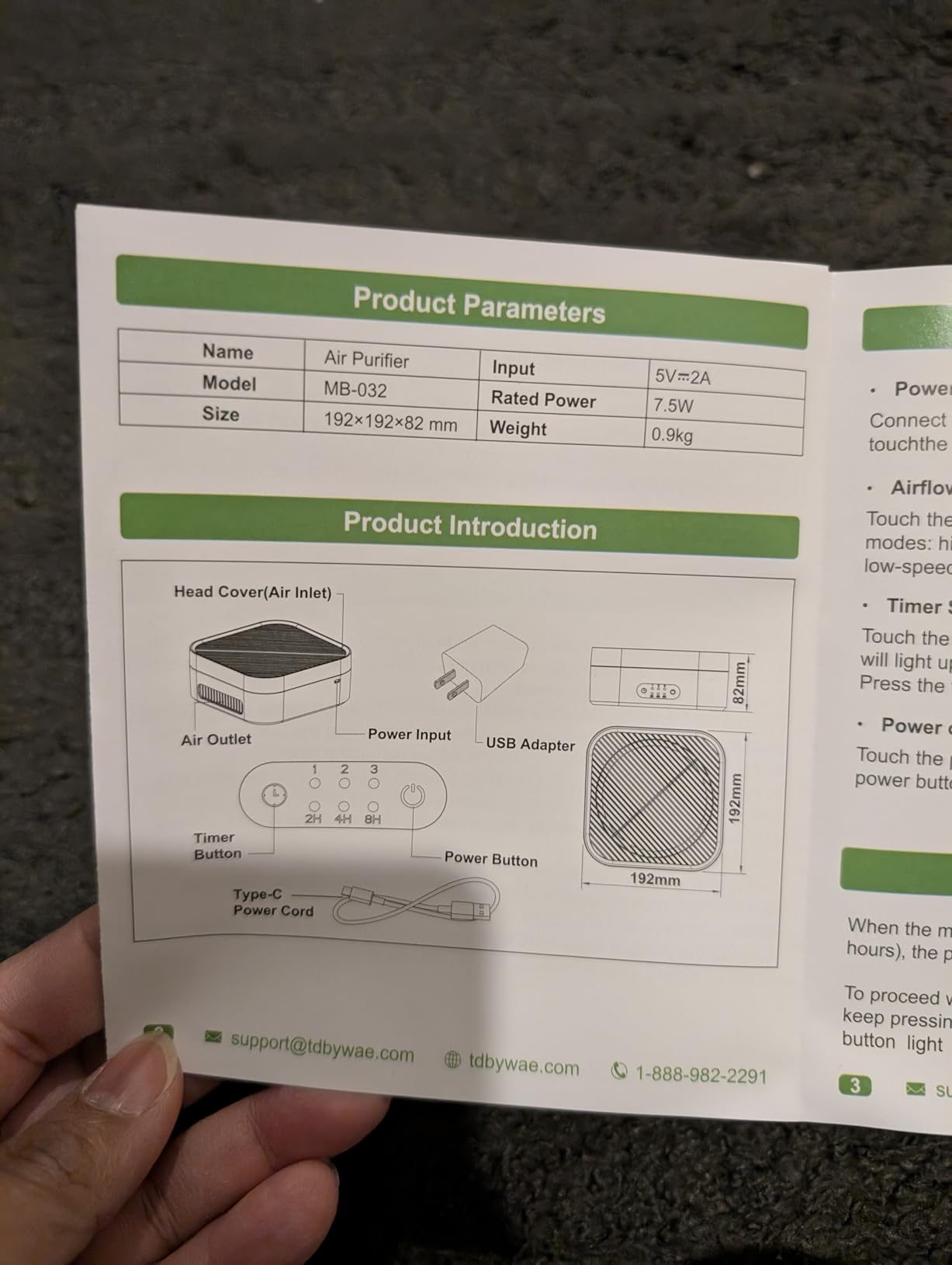 Air Purifier for Home – True HEPA Filter for Pets,Smoke & Allergies customer photo 2