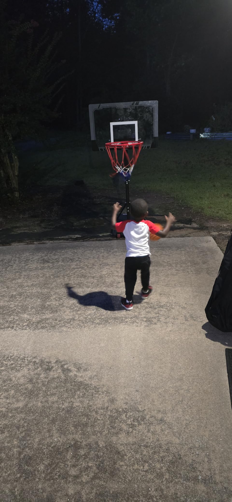 Basketball Hoop Outdoor with 33 Inch Shatterproof Backboard, Portable Basketball Goal System customer photo 1