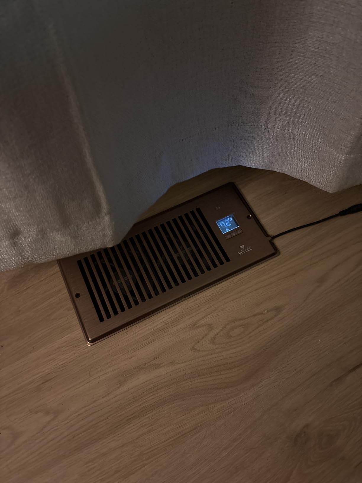 VELLEE Quiet Register Booster Fan Fits Duct Opening 4