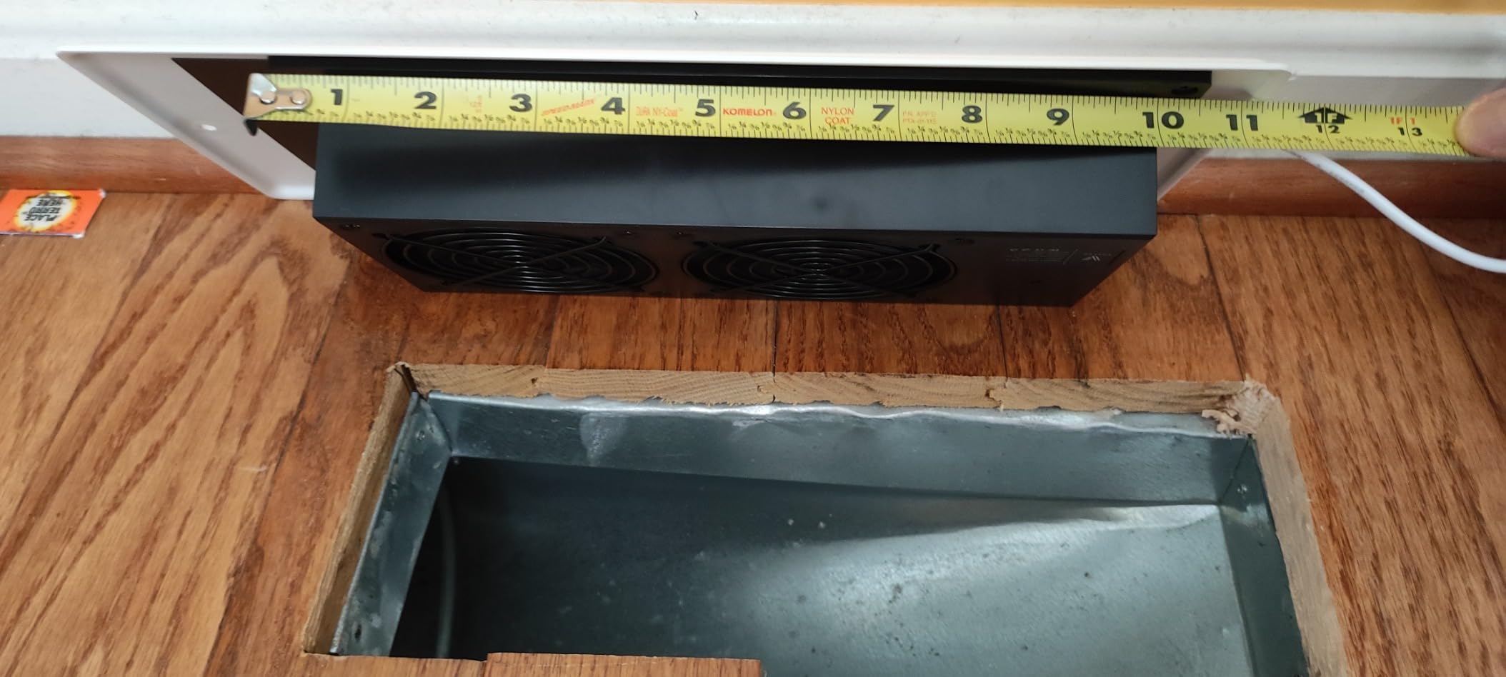 VELLEE Quiet Register Booster Fan Fits Duct Opening 4