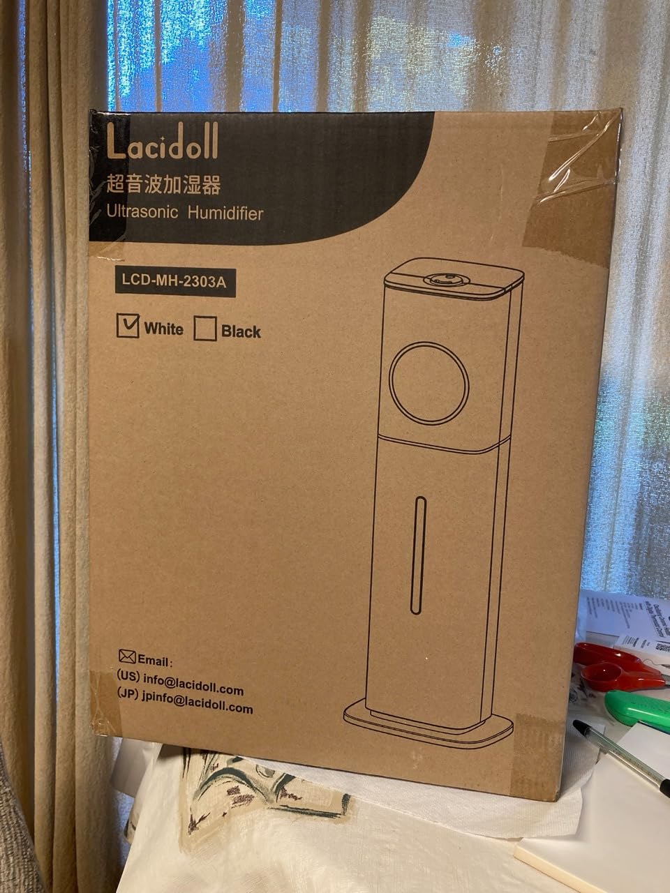 Lacidoll 8L Large Humidifier for Bedroom Large Room Home 800 sq ft, Black customer photo 2