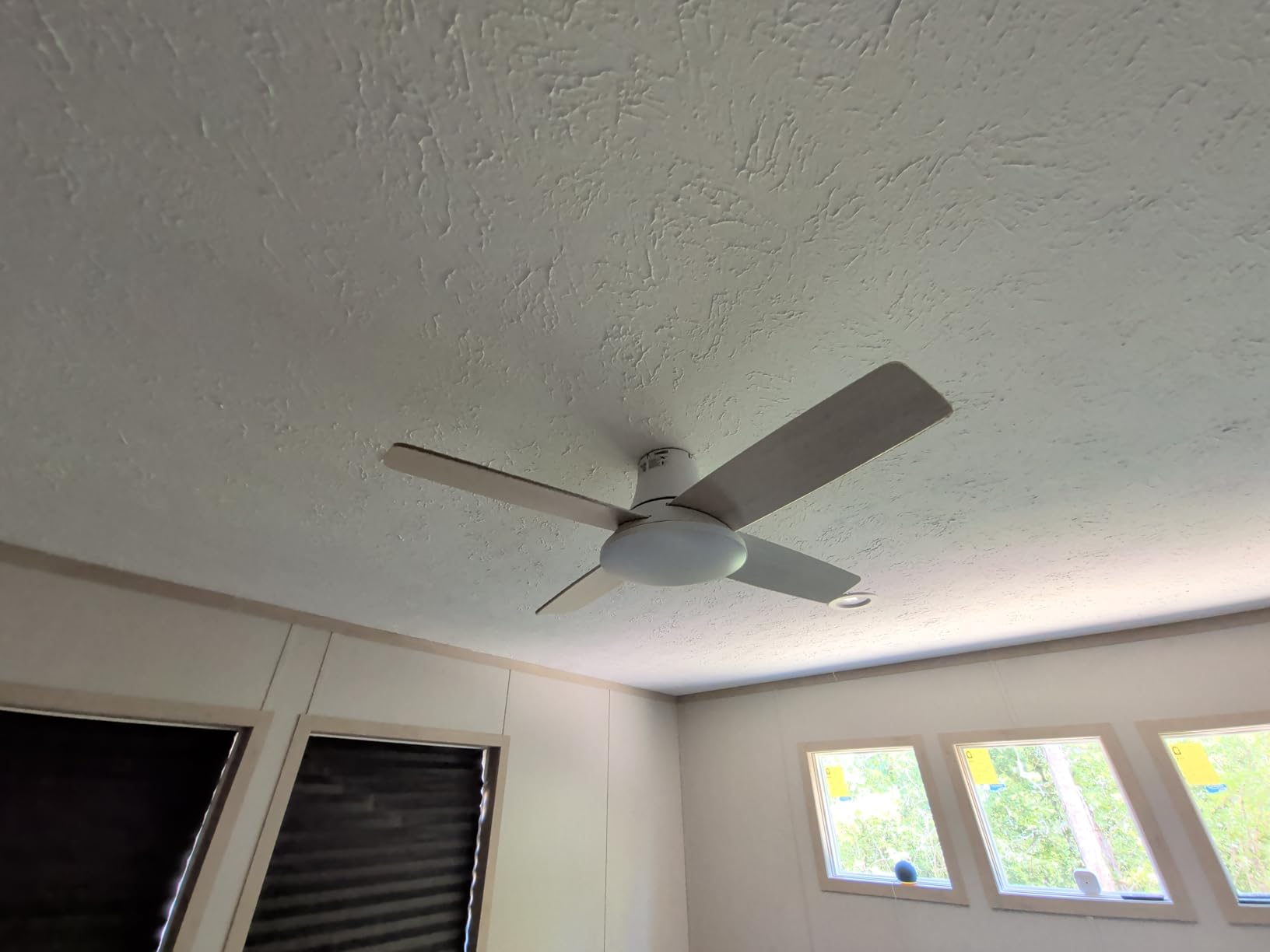 DREO Ceiling Fans with Lights, 44'', RGBIC Flush Mount Smart Ceiling Fan customer photo 2