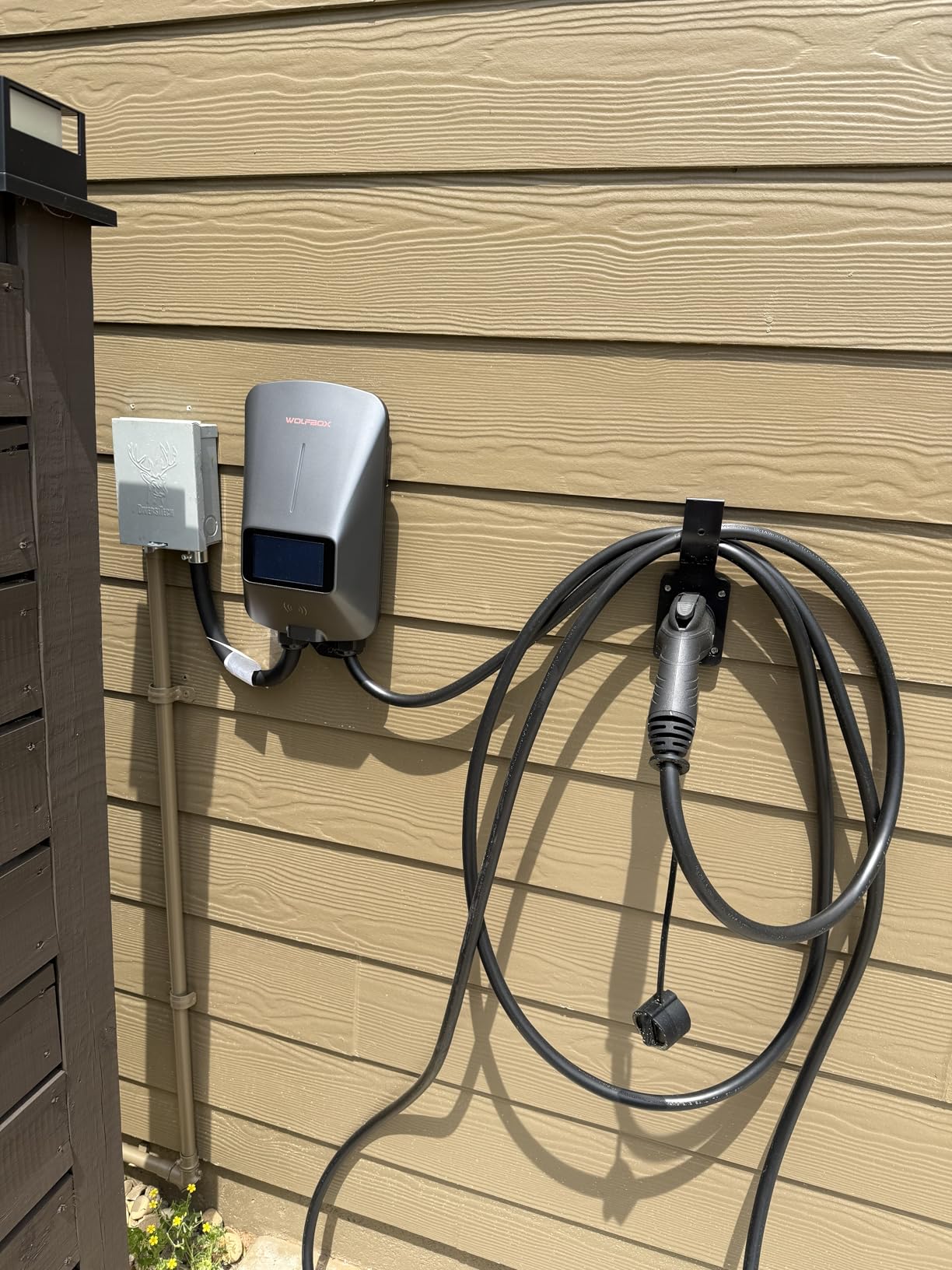 WOLFBOX Level 2 EV Charger 48amp,Hardwired with J1772 Connector,240V(E48) customer photo 2