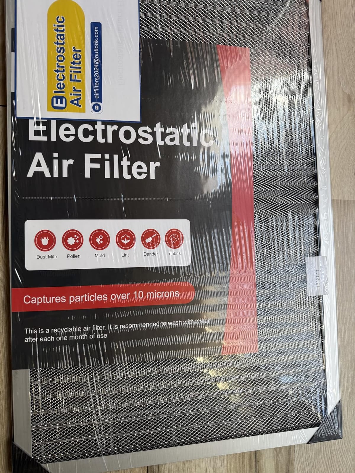 Torjim 20x25x1 MERV8 Washable & Reusable Electrostatic Air Filter - AC/HVAC Furnace Filter, Permanent, Breathe Fresher, Easy Install customer photo 1
