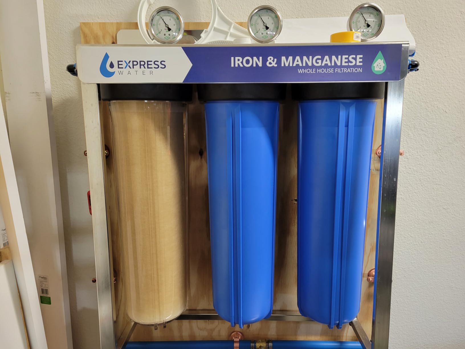 Express Water Whole House Water Filter System, Iron & Manganese, 3-Stage customer photo 1