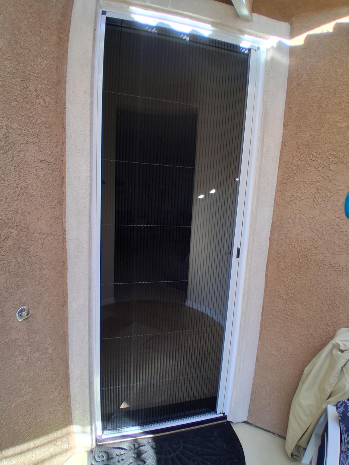 Retractable No-Drilling Sliding Screen Door, Seamless Aluminum Frame Low-Profile Tracks for Closer to Nature, Keeping Insects Out, Pet and Child-Friendly, Customizable Sizes for Your Opening customer photo 1