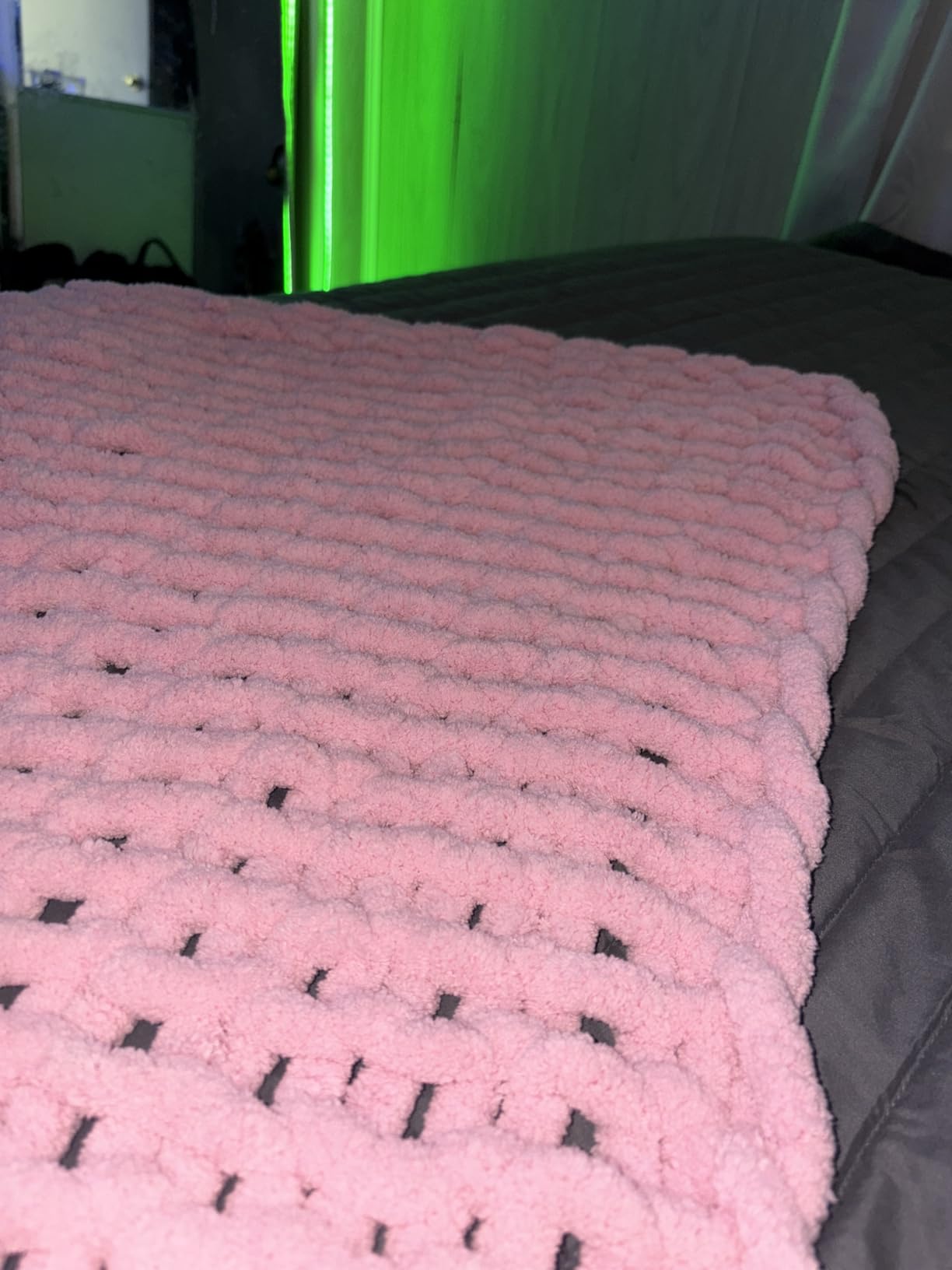 Negwoo Chunky Knit Throw Blanket, Knitted Throw Chenille Yarn, 50