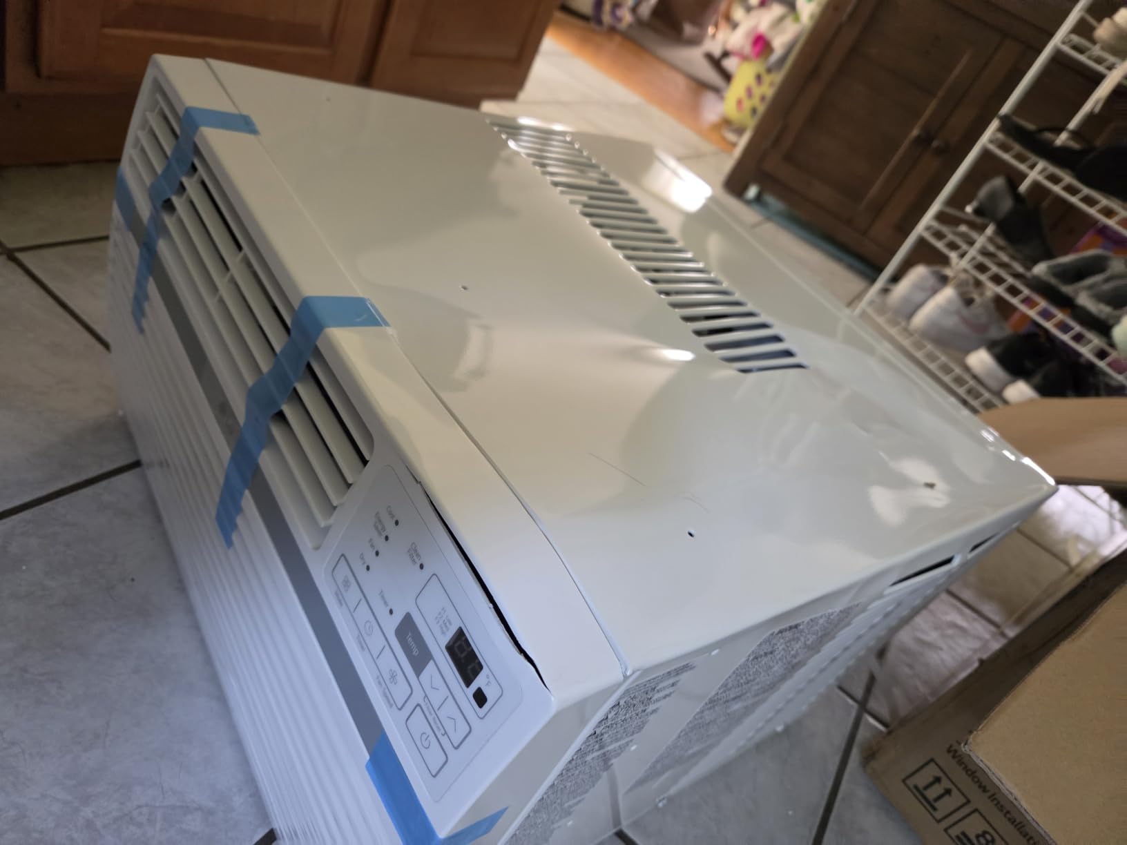 LG 8,000 Window Air Conditioner, 115V, 350 Sq.Ft. (14' x 25' Room Size), Quiet Operation, Electronic Control with Remote, 3 Cooling & Fan Speeds, Auto Restart, 8000 BTU, White | 115V, Remote Control, 3 Cooling and Fan Speeds, Auto-Restart, Electronic Controls, Quiet Operation, Rooms up to 350 Sq.Ft. customer photo 1