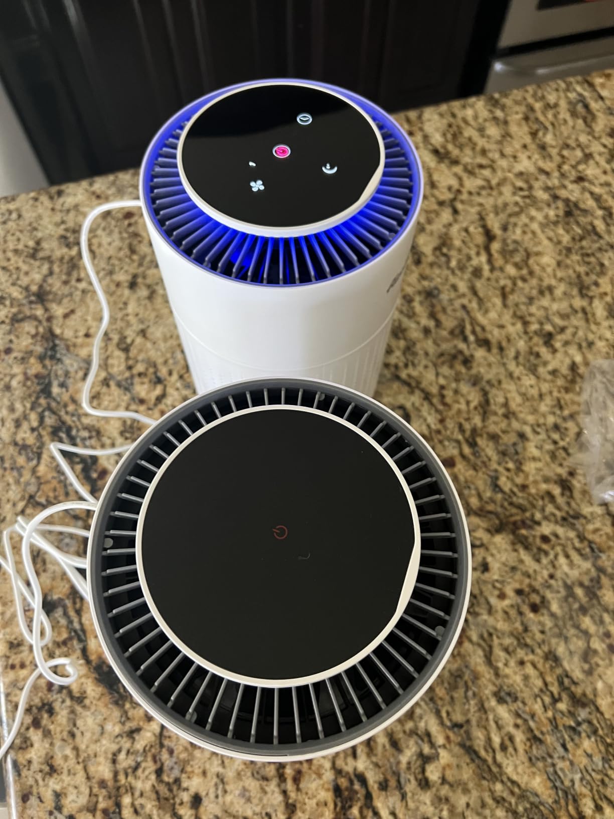 2 Pack Air Purifiers for Home Bedroom H13 True HEPA Air Filter Cleaner, Odor Eliminator, Remove Smoke Dust Pollen Pet Dander, Night Light For Home Living Room Dorm, Quiet 24dB Filtration System customer photo 2