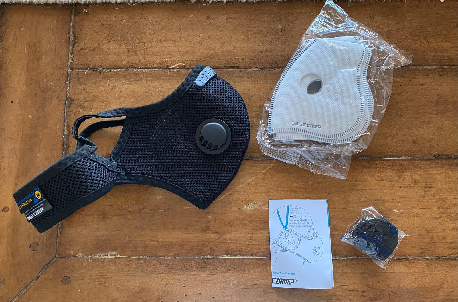 BASE CAMP Silver and Black Upgrade M Plus Dust Mask, Reusable Respirator Face Mask with 6 Activated Carbon Filters, Safety Work Masks for Woodworking, Construction, Yard Lawn Paint, Dust customer photo 1