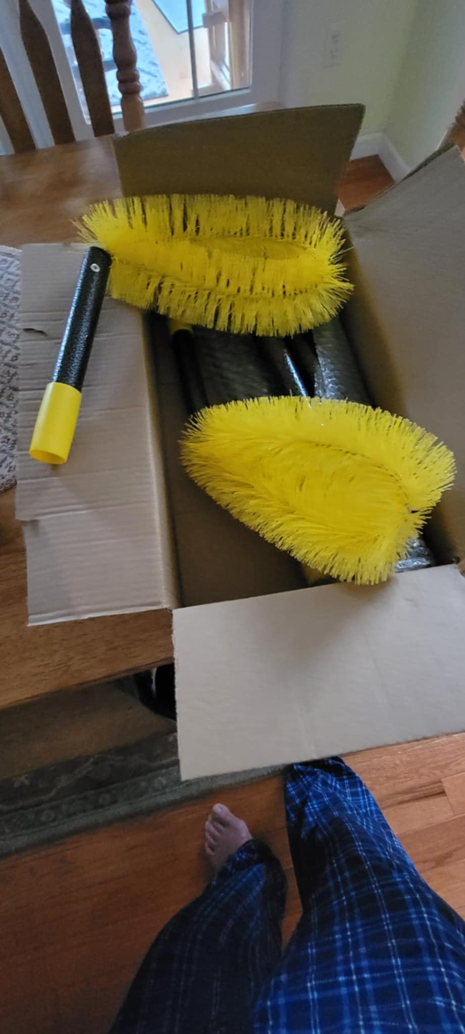 Gutter Cleaning Tools from The Ground, 10 FT Telescopic Brush customer photo 2