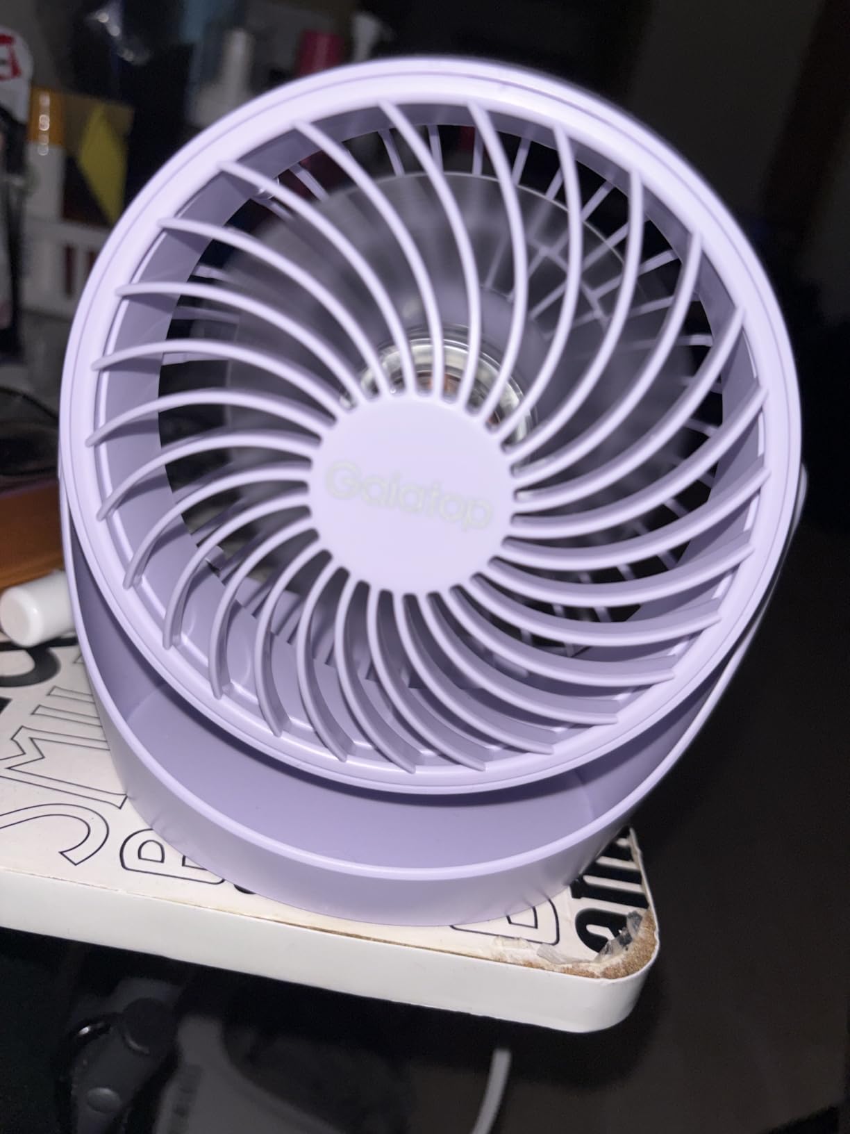 Gaiatop Desk Fan, 5-Inch Portable Electric Table Desktop Air Circulator Fan customer photo 1