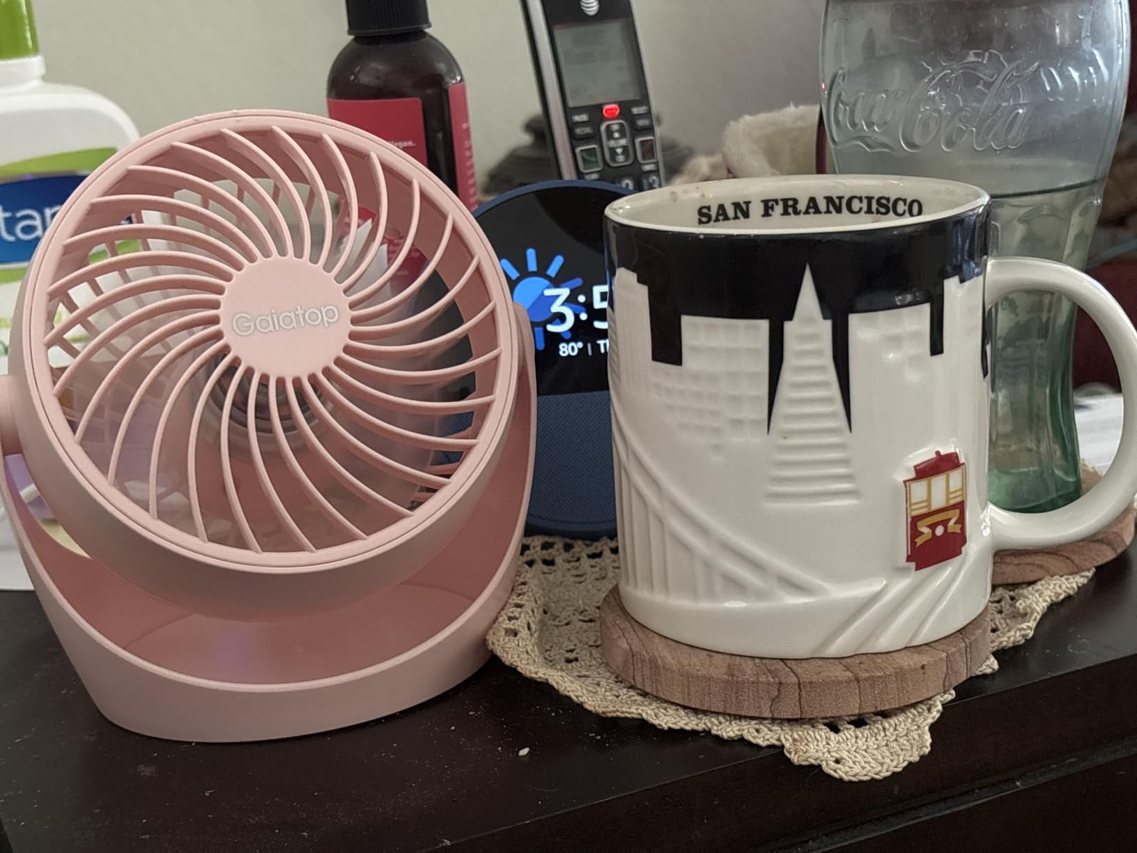 Gaiatop Desk Fan, 5-Inch Portable Electric Table Desktop Air Circulator Fan customer photo 2