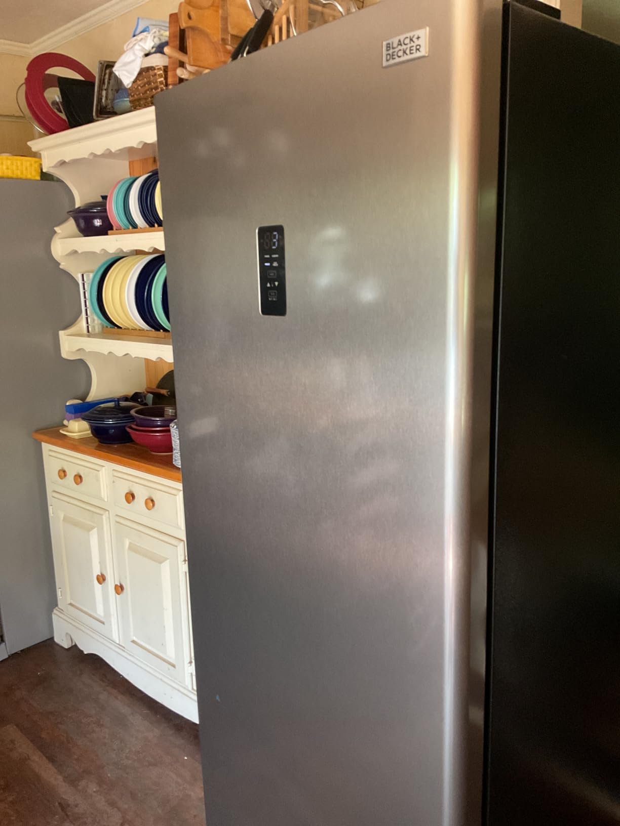BLACK+DECKER 16 Cu. Ft. French Door Refrigerator, Built-in Ice Maker, White customer photo 1