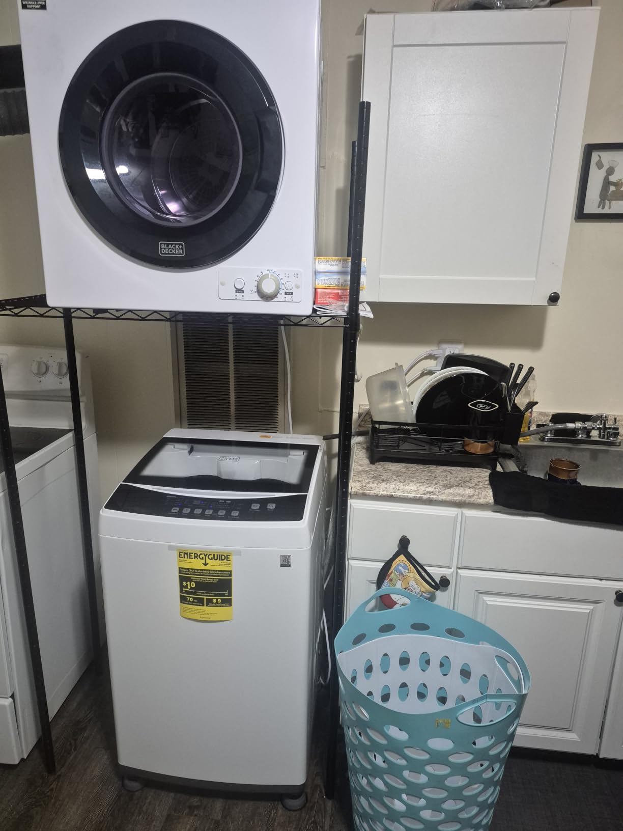 BLACK+DECKER 8.0 Cu. Ft. Electric Front Load Dryer with Steam, BFLD80ME customer photo 2