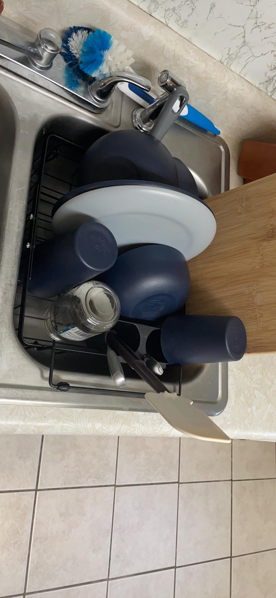 iSPECLE Small Sink Dish Drying Rack - 9.1