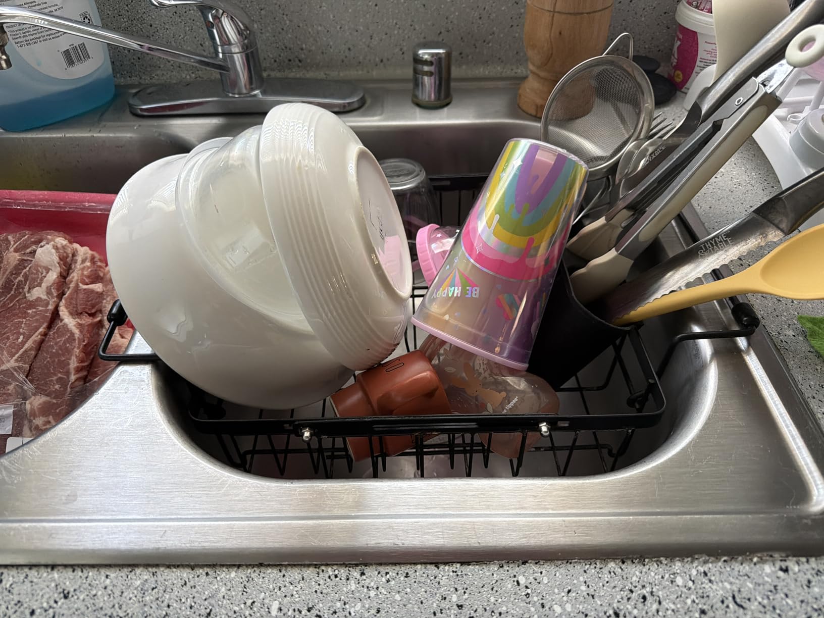 iSPECLE Small Sink Dish Drying Rack - 9.1