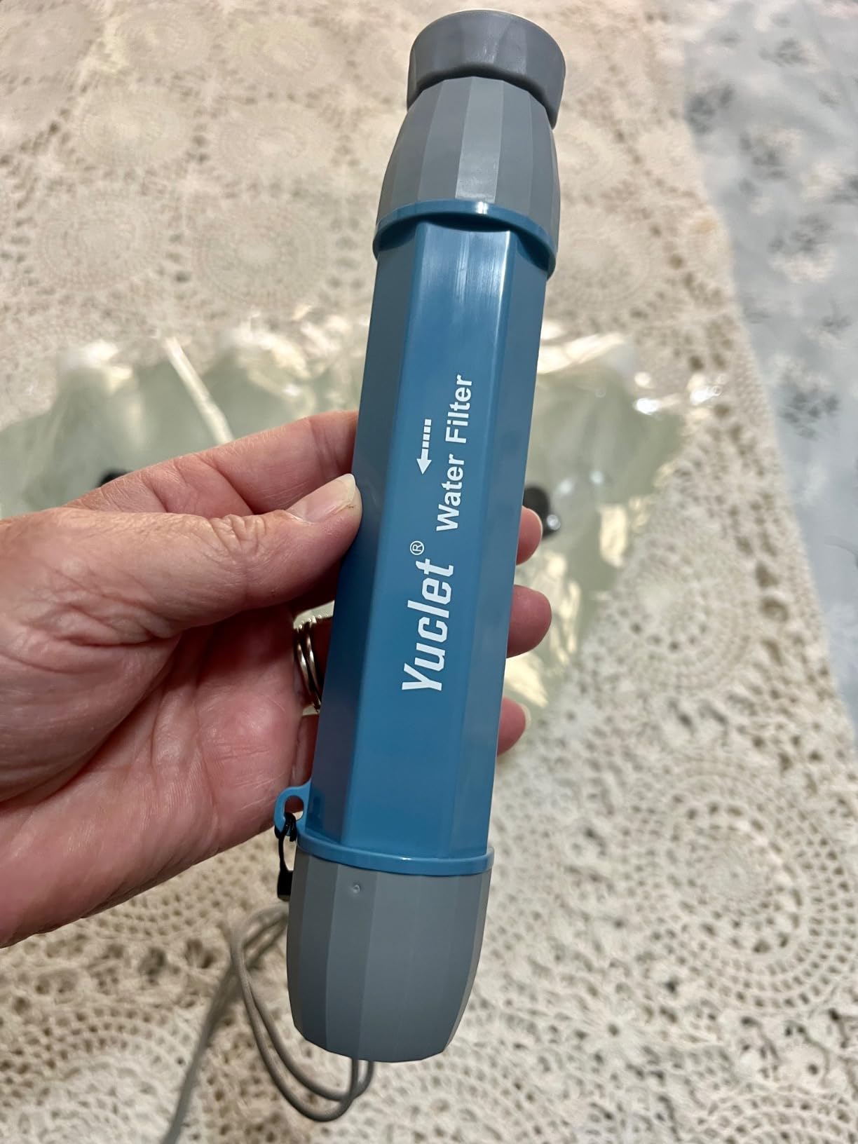 Yuclet Gravity Water Filter System w/ 2-Gal Bag & 0.1-Micron Filter Straw customer photo 1