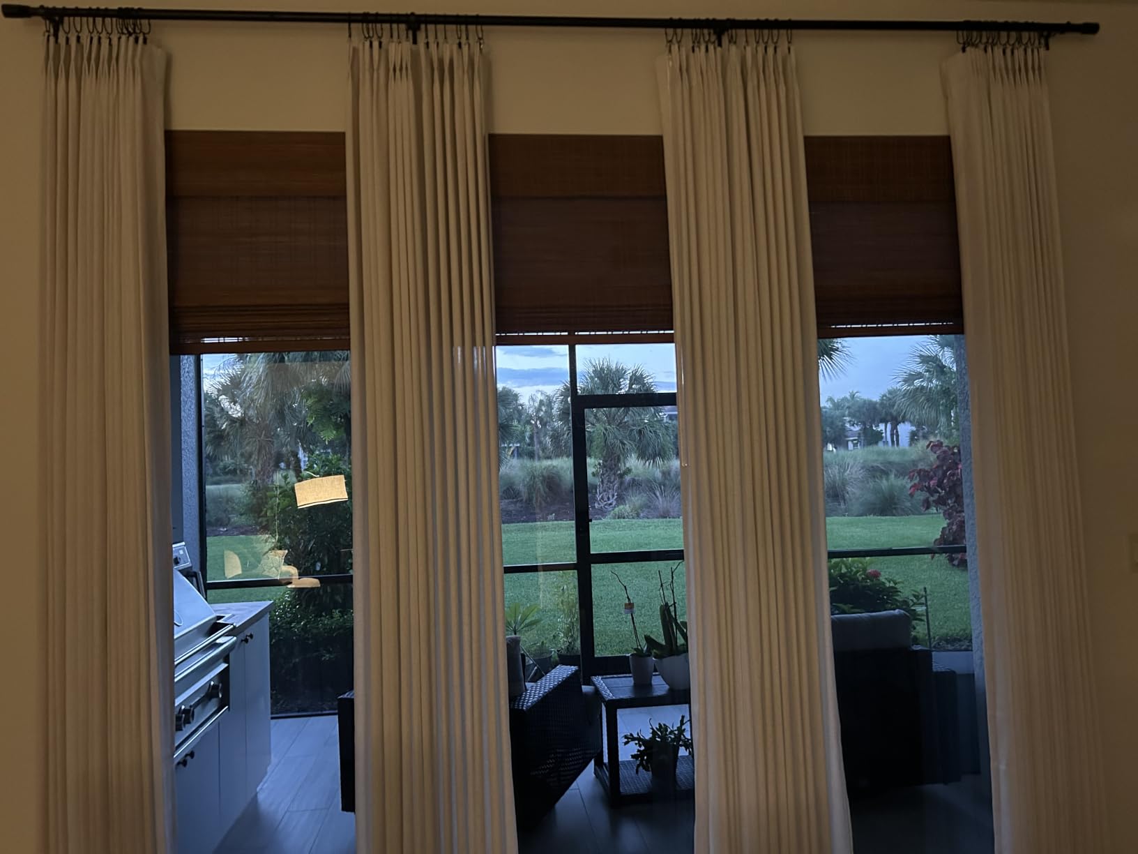 Calyx Interiors Bamboo Roman Shades w Valance 23